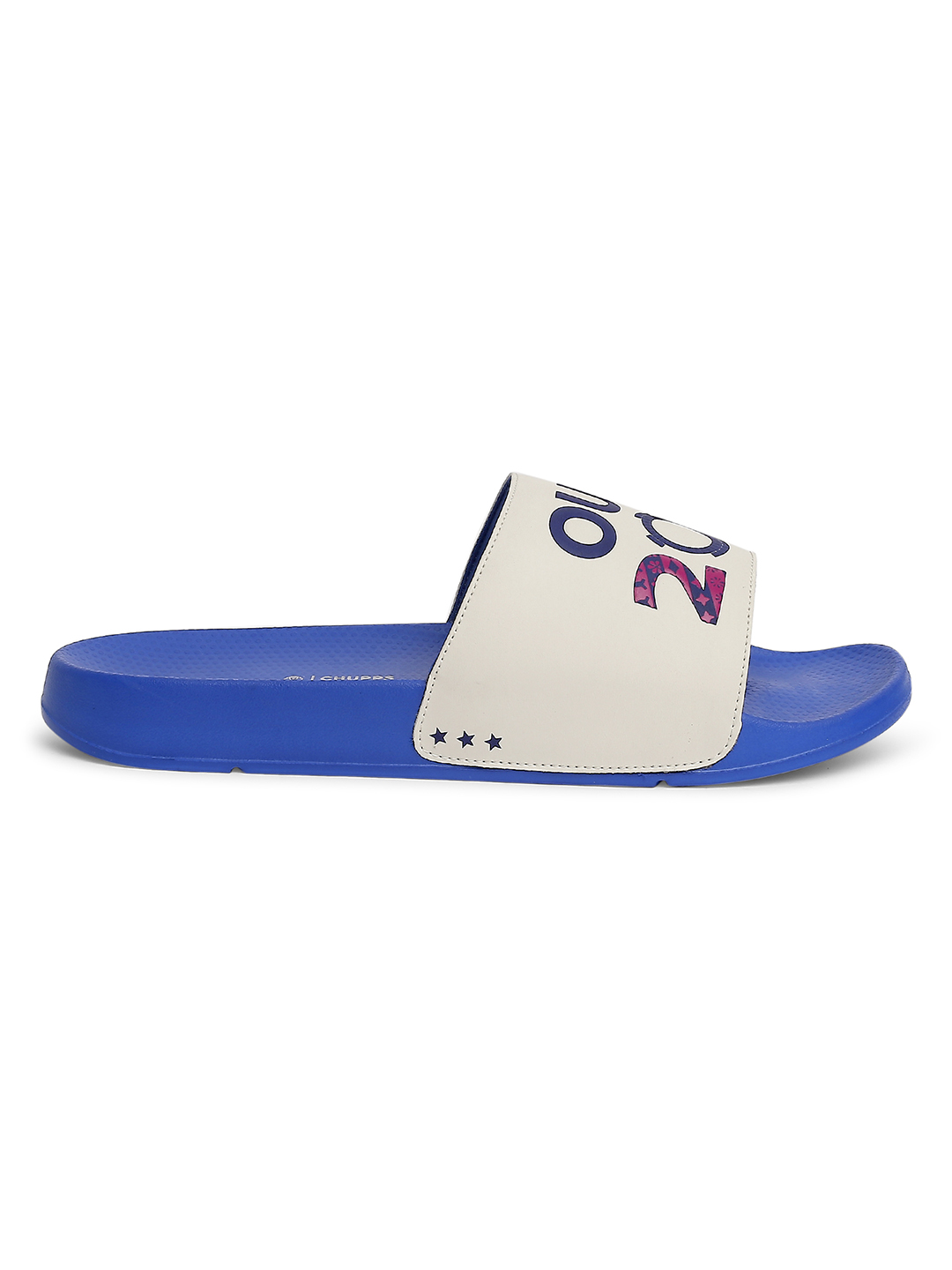 ICC CWC-23 ICC CWC-23 Men's Printed ERGO-X Blue White Super Comfort Sliders (2)