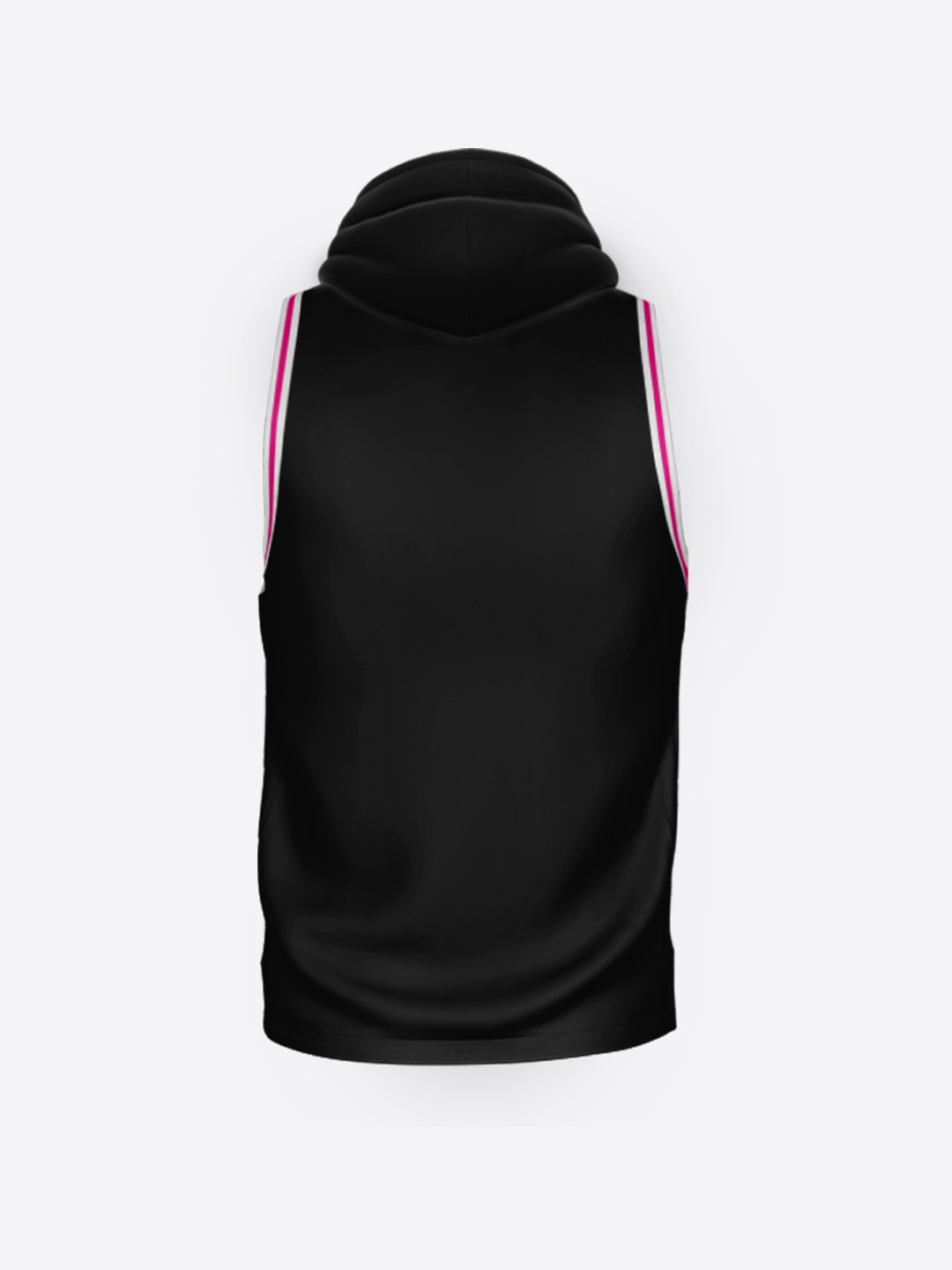 ICC T20 ICC Men's T20 WC-24 Black Logo Printed Sleeveless Hooded Pullover Cotton Vest (2)