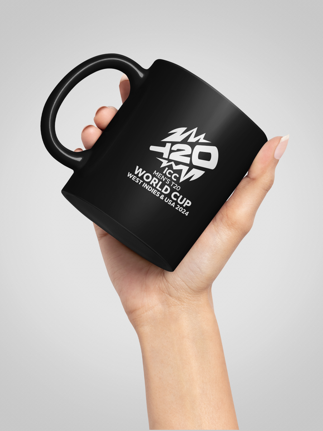 ICC T20 ICC Men's T20 WC-24 Black Printed Ceramic Glossy Mug 325 ml - (Pack of 1) (3)