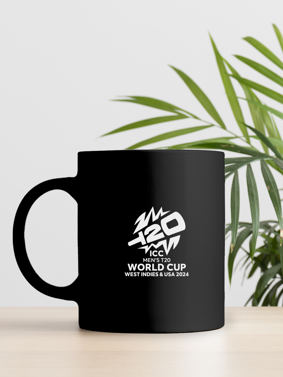 ICC T20 ICC Men's T20 WC-24 Black Printed Ceramic Glossy Mug 325 ml - (Pack of 1) (5)