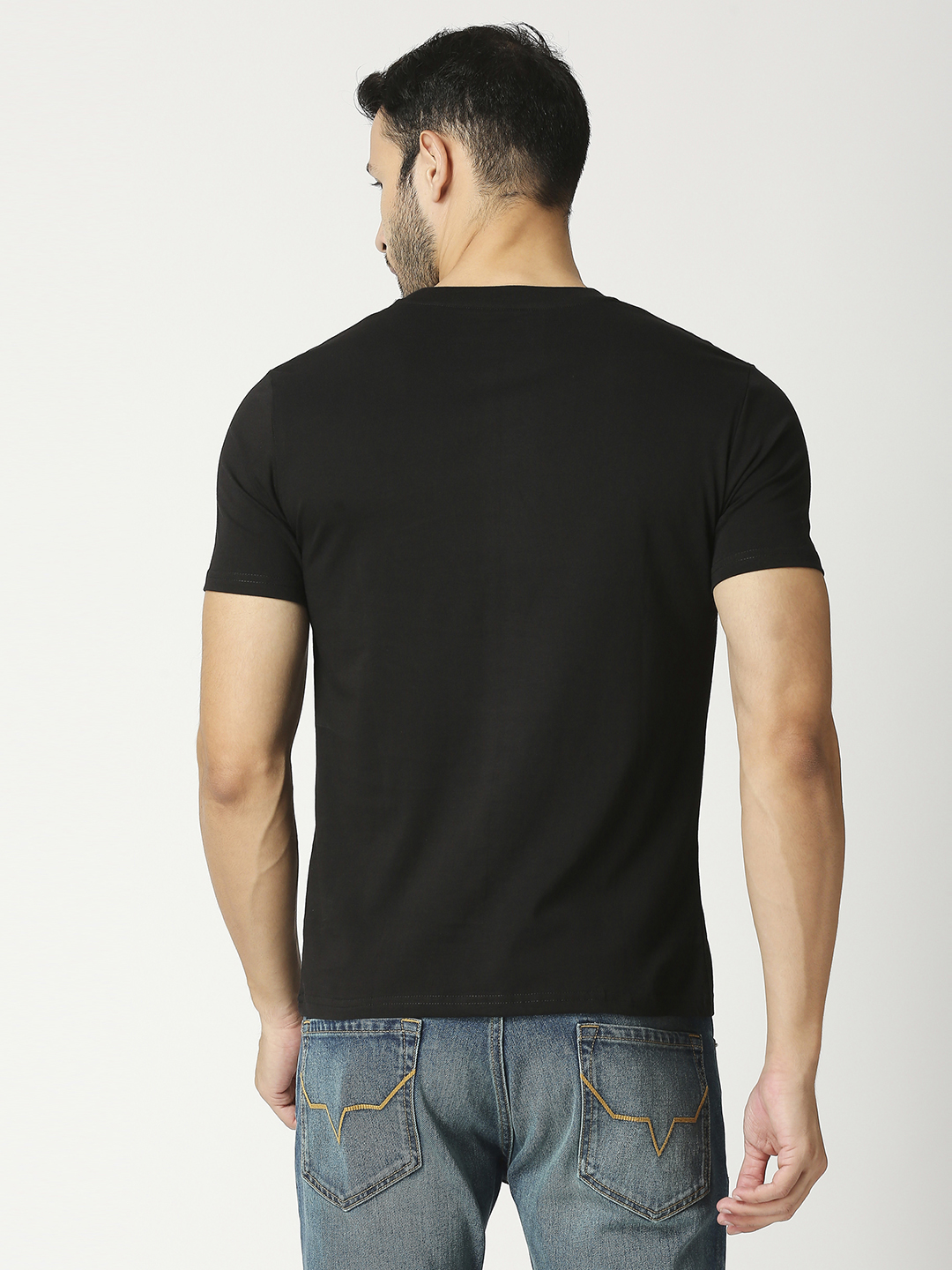 ICC T20 ICC Men's T20 WC-24 Black Typography Printed Half Sleeves Cotton Round Neck T-Shirt (5)