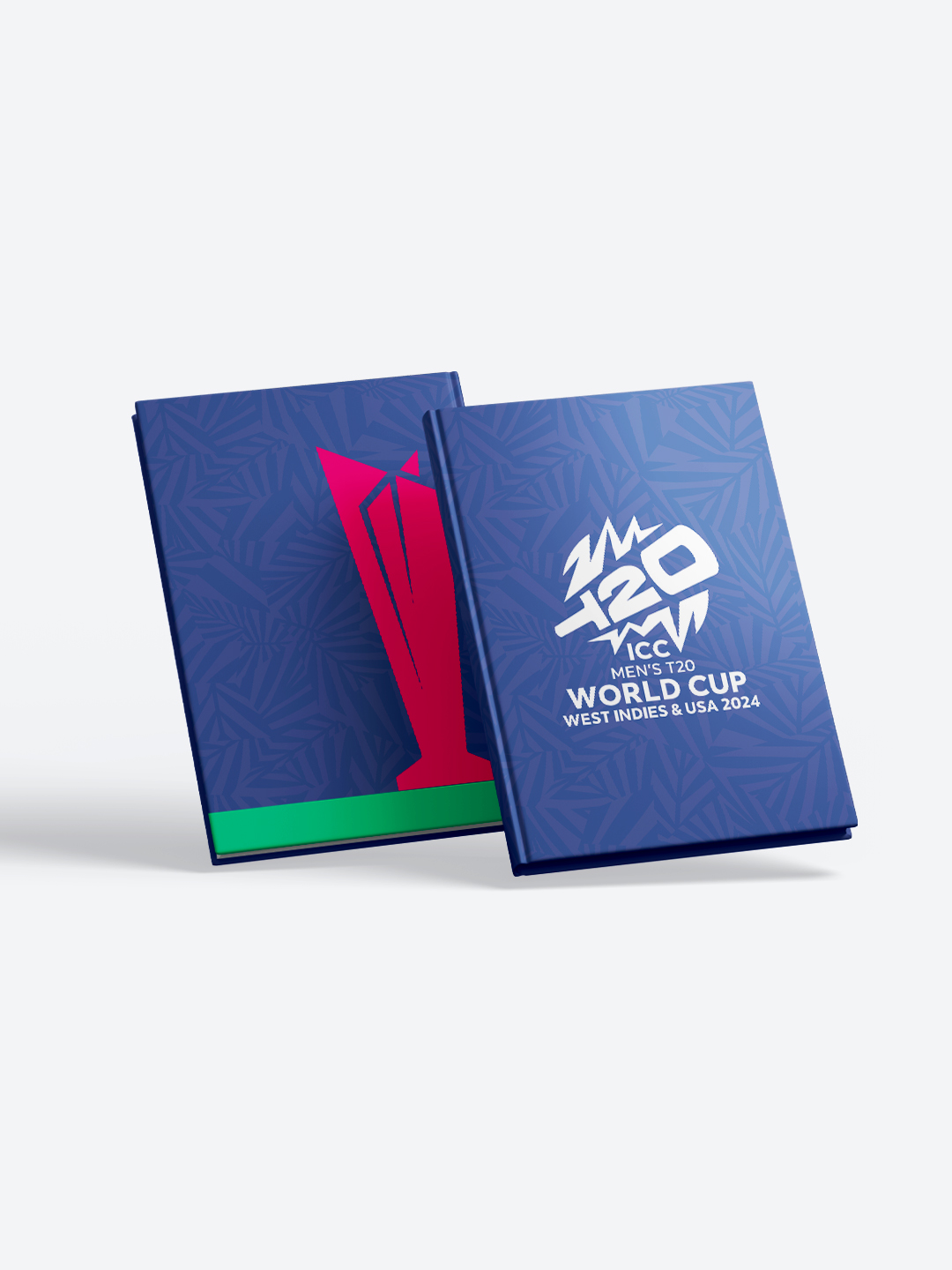 ICC T20 ICC Men's T20 WC-24 Blue and Pink Printed Hardbound Cover A5 Ruled 100 Pages Diaries - (Pack of 1) (1)