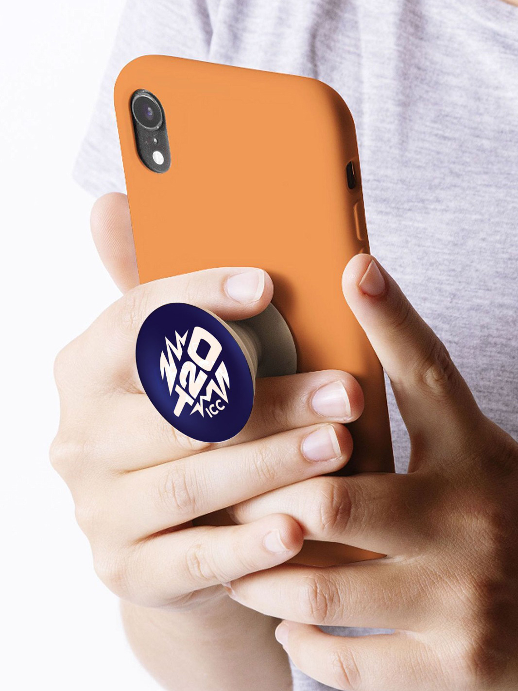 ICC T20 ICC Men's T20 WC-24 Blue and White Printed Pop Socket (2)