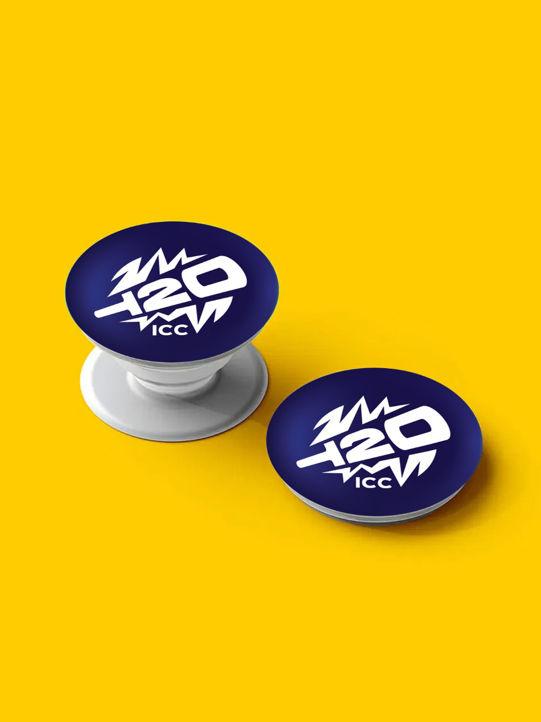 ICC T20 ICC Men's T20 WC-24 Blue and White Printed Pop Socket (4)