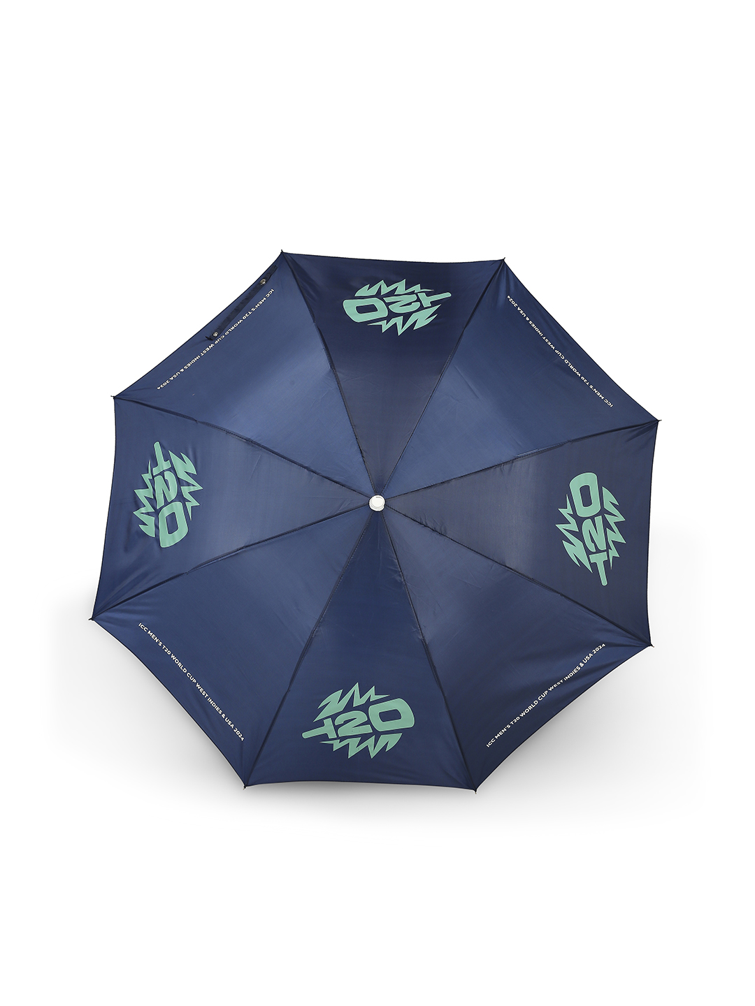 ICC T20 ICC Men's T20 WC-24 Blue Printed 2-Fold Automatic Umbrella - 24 inch (2)