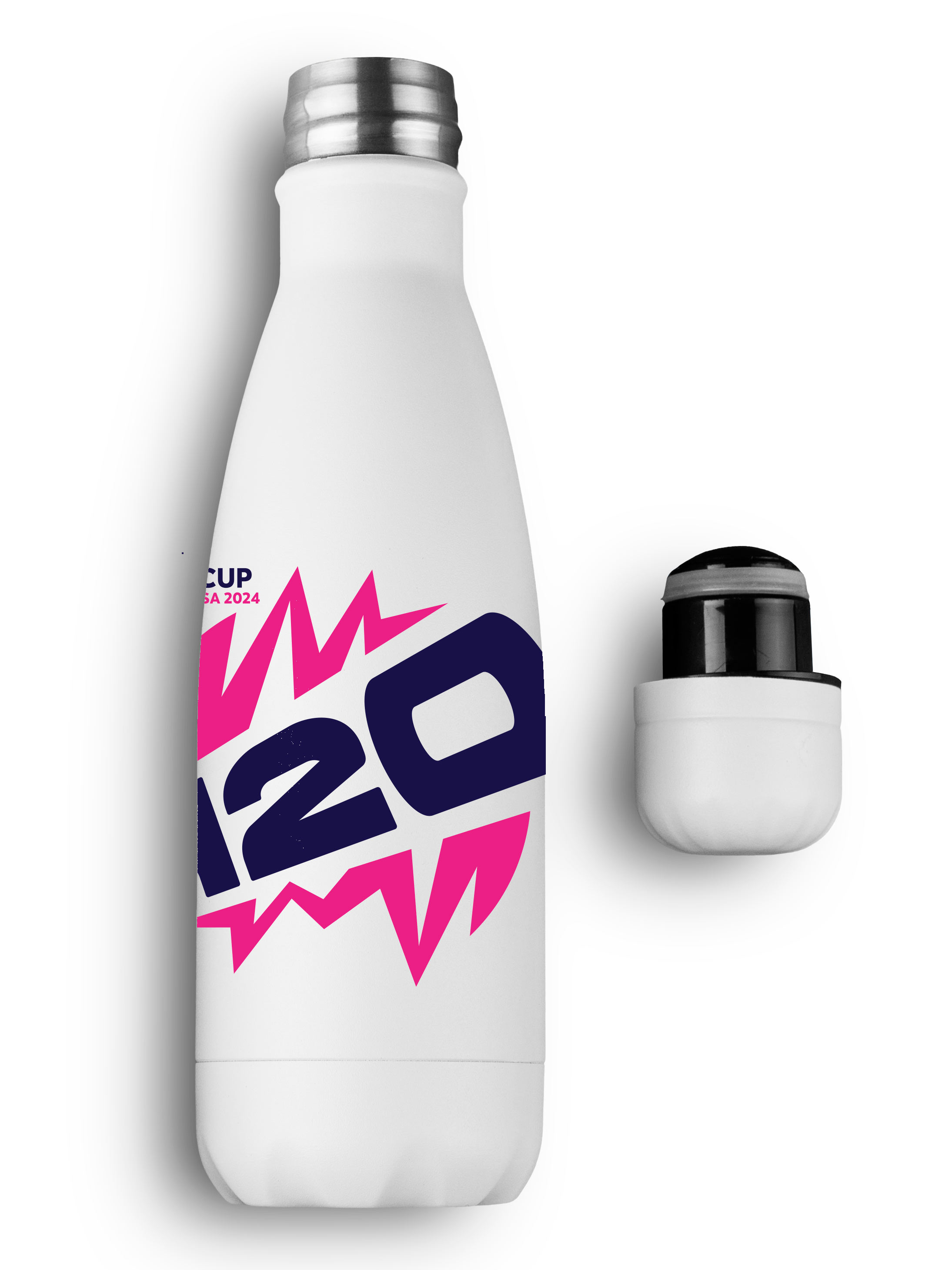 ICC T20 ICC Men's T20 WC-24 Double Walled Stainless Steel Vacuum Insulated Flask Water Bottle - 500 ML (2)