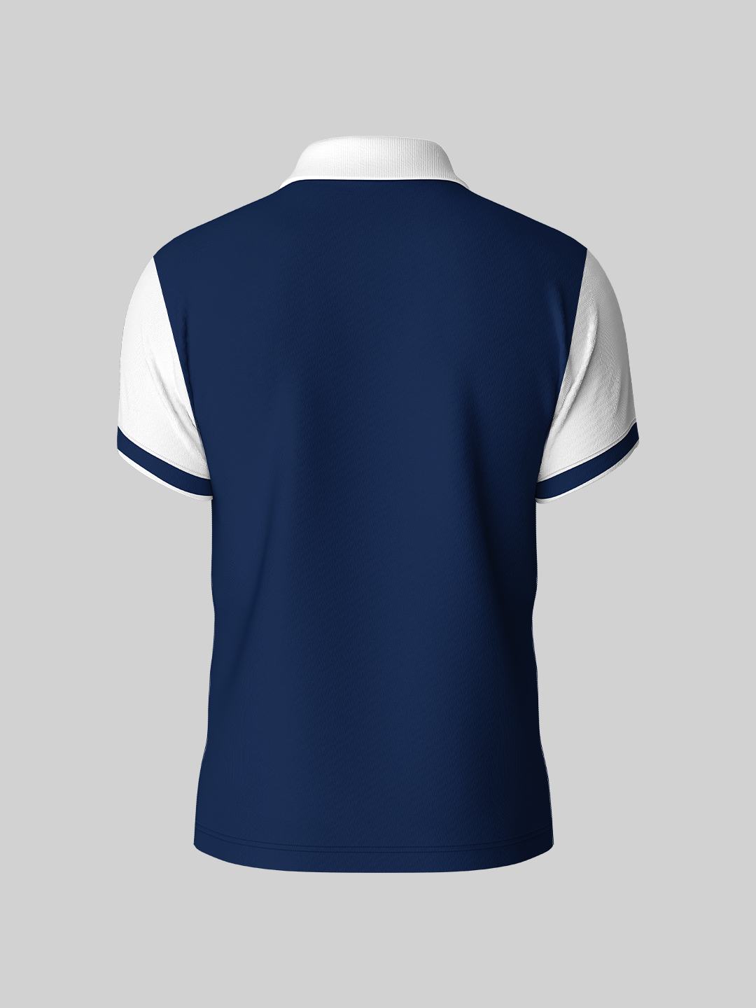 ICC T20 ICC Men's T20 WC-24 Navy Blue and White Colourblocked Half Sleeves Polo Collar Cotton T-Shirt (4)