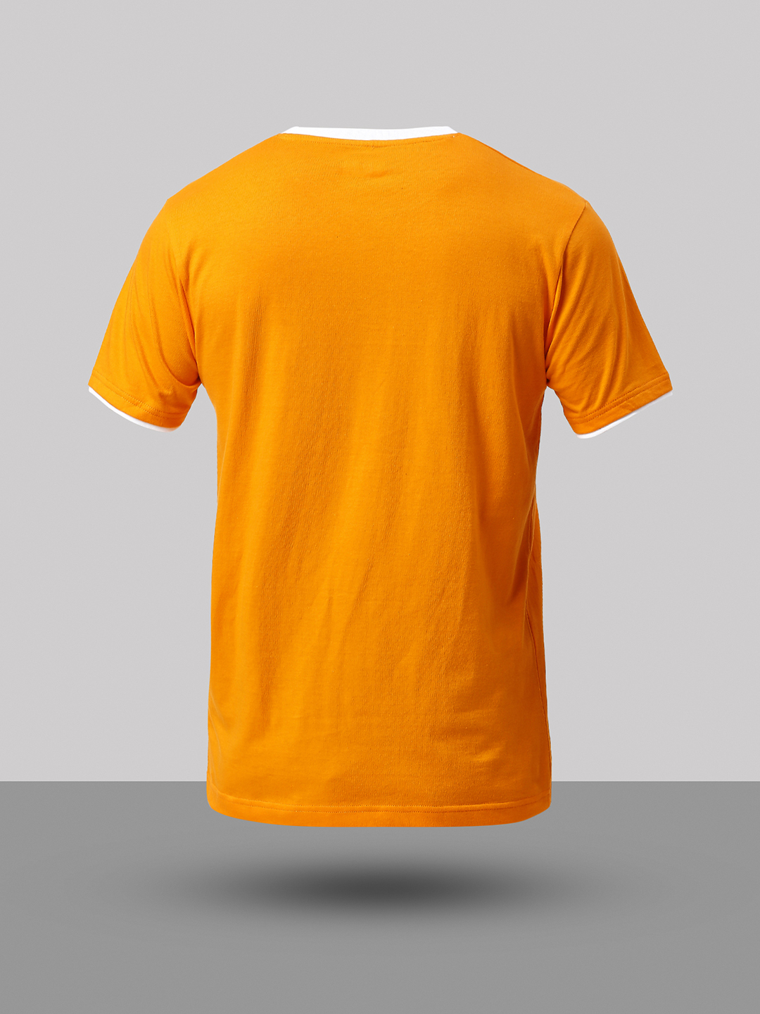ICC T20 ICC Men's T20 WC-24 Orange Logo Printed Half Sleeves Round Neck ICC Core Cotton T-Shirt (8)