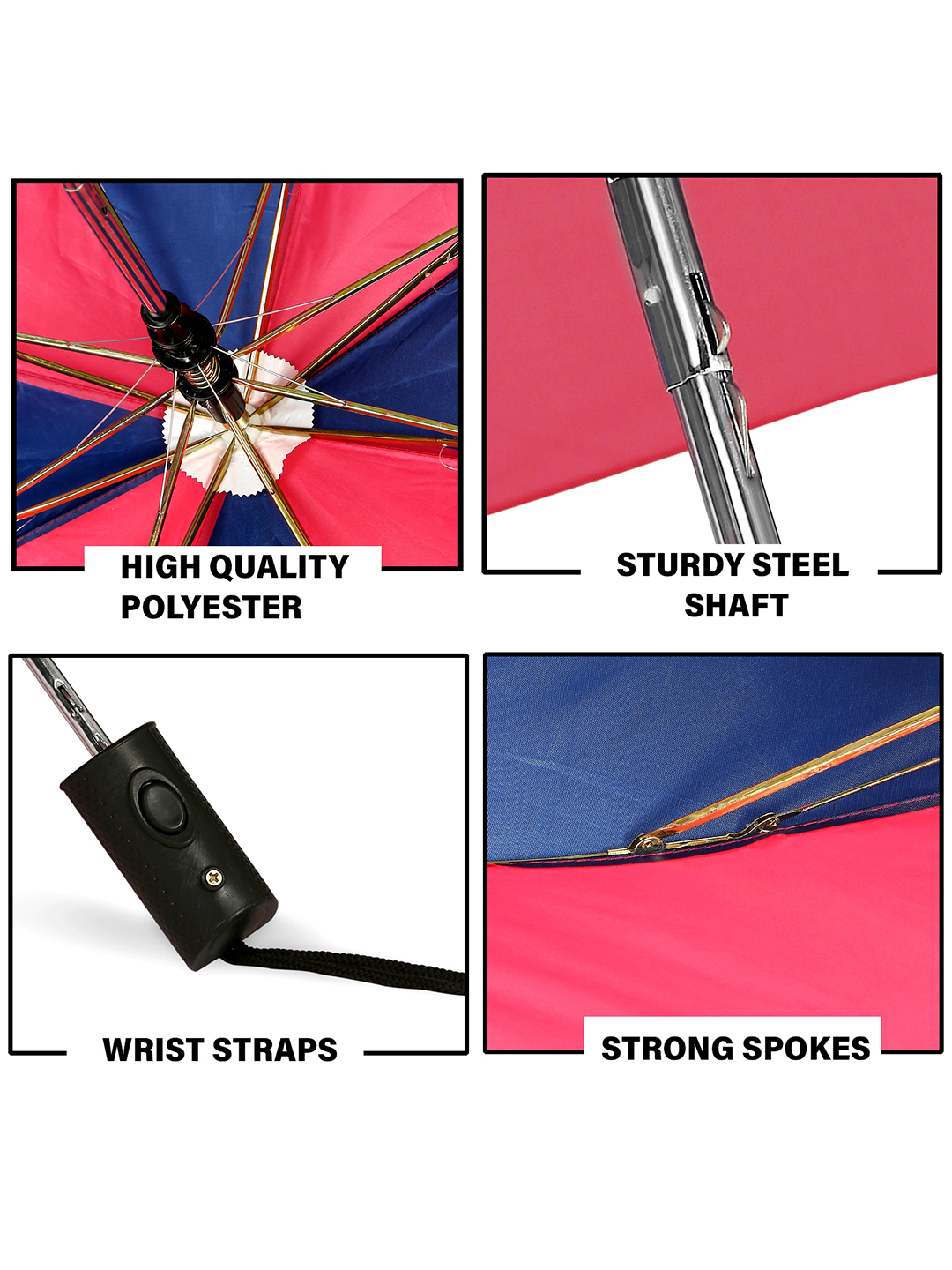 ICC T20 ICC Men's T20 WC-24 Pink and Blue Printed 2-Fold Automatic Umbrella - 21 inch (6)