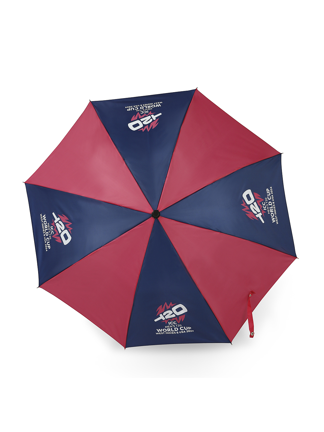 ICC T20 ICC Men's T20 WC-24 Pink and Blue Printed 2-Fold Automatic Umbrella - 21 inch (2)