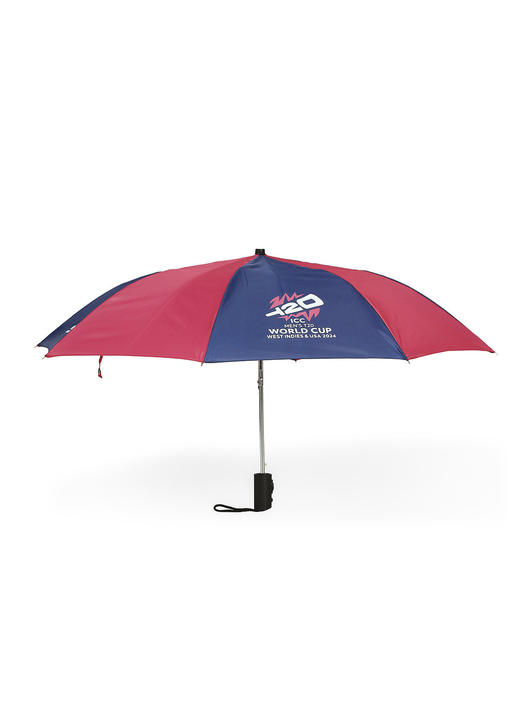 ICC T20 ICC Men's T20 WC-24 Pink and Blue Printed 2-Fold Automatic Umbrella - 21 inch (3)