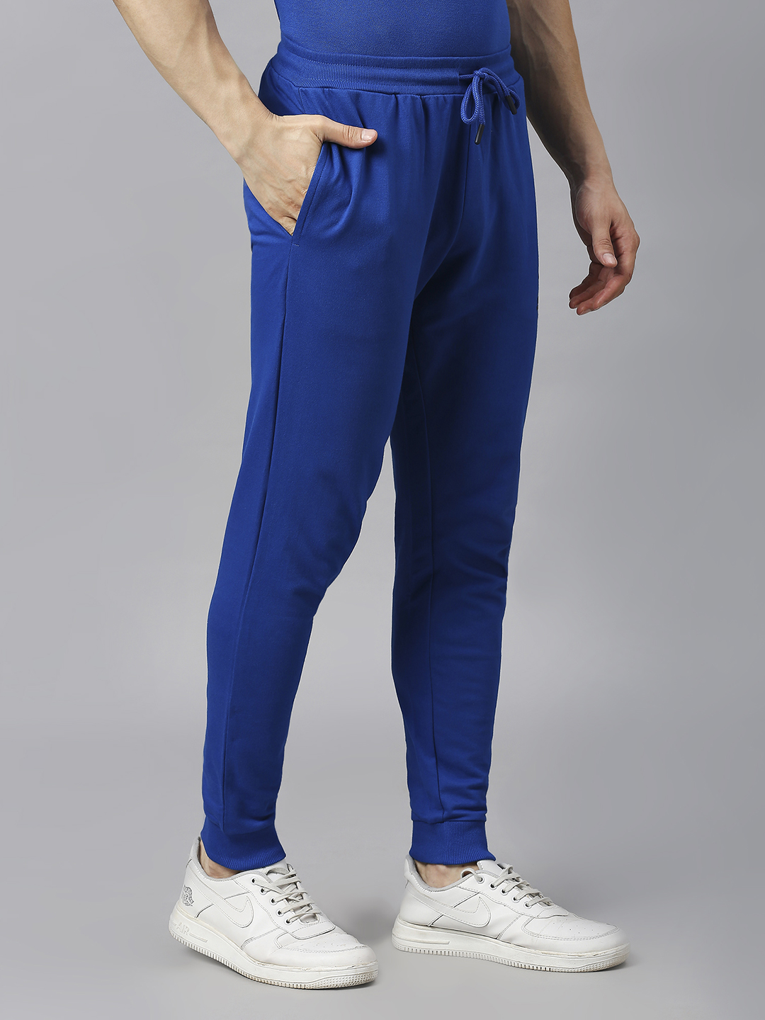 ICC T20 ICC Men's T20 WC-24 Royal Blue Logo Printed Mid-Rise Slim Fit Training Joggers (3)