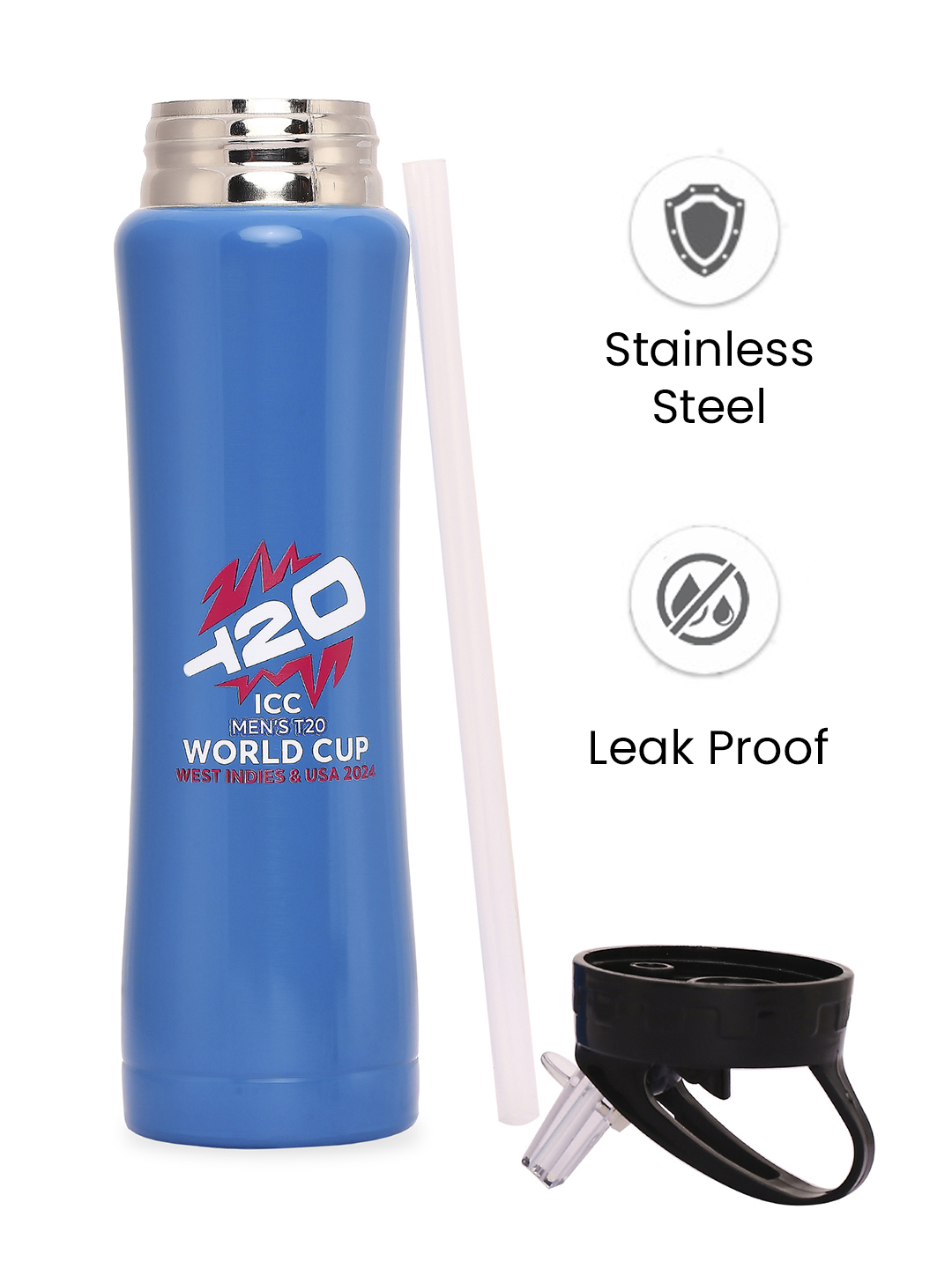 ICC T20 ICC Men's T20 WC-24 Single Walled Stainless Steel Sipper - 750 ML (2)