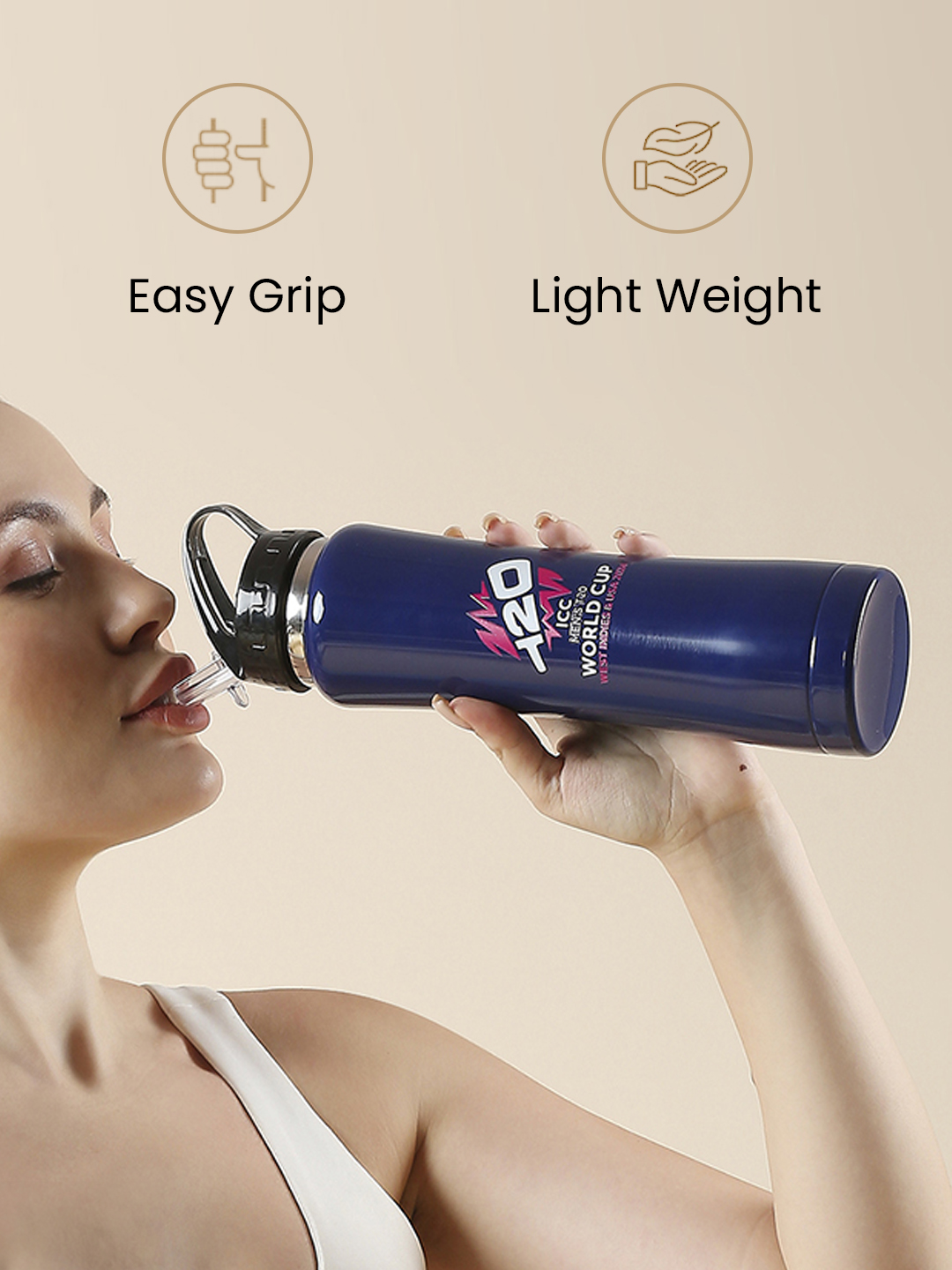 ICC T20 ICC Men's T20 WC-24 Single Walled Stainless Steel Sipper - 750 ML (5)