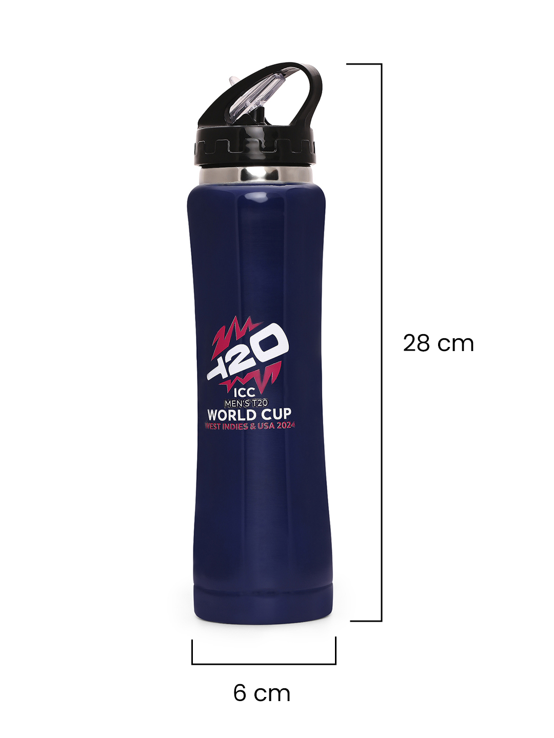 ICC T20 ICC Men's T20 WC-24 Single Walled Stainless Steel Sipper - 750 ML (6)