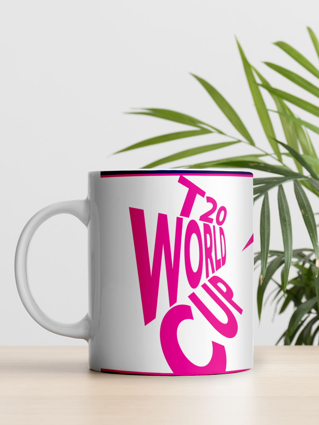 ICC T20 ICC Men's T20 WC-24 White and Pink Printed Ceramic Coffee Mug (5)