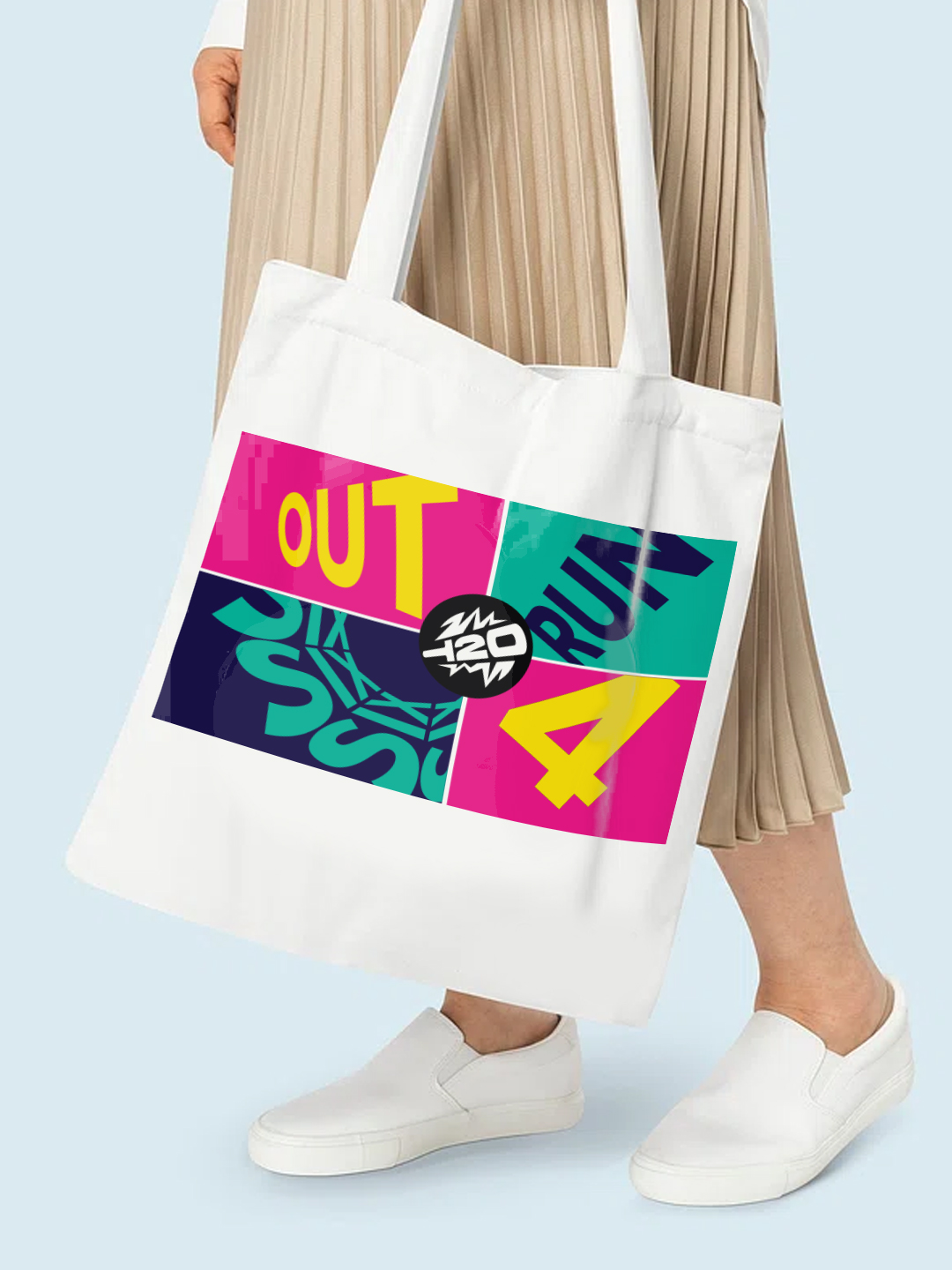 ICC T20 ICC Men's T20 WC-24 White Printed Canvas Tote Bag (1)