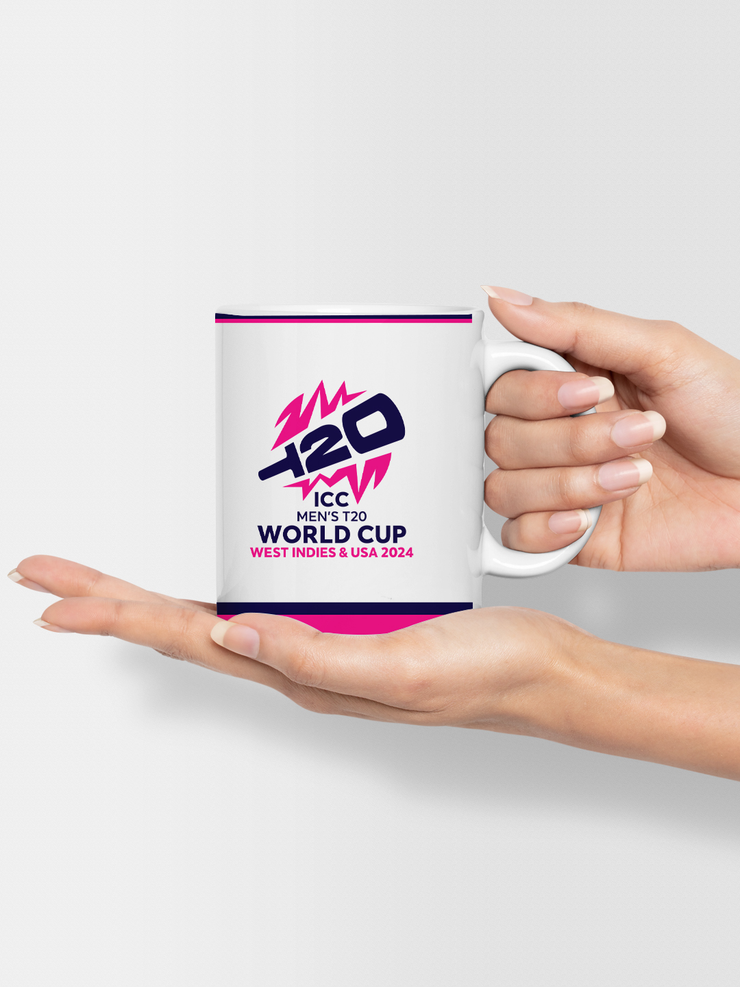 ICC T20 ICC Men's T20 WC-24 White Printed Ceramic Glossy Mug 325 ml - (Pack of 1) (2)
