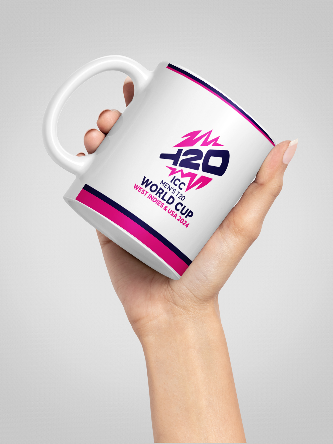 ICC T20 ICC Men's T20 WC-24 White Printed Ceramic Glossy Mug 325 ml - (Pack of 1) (3)