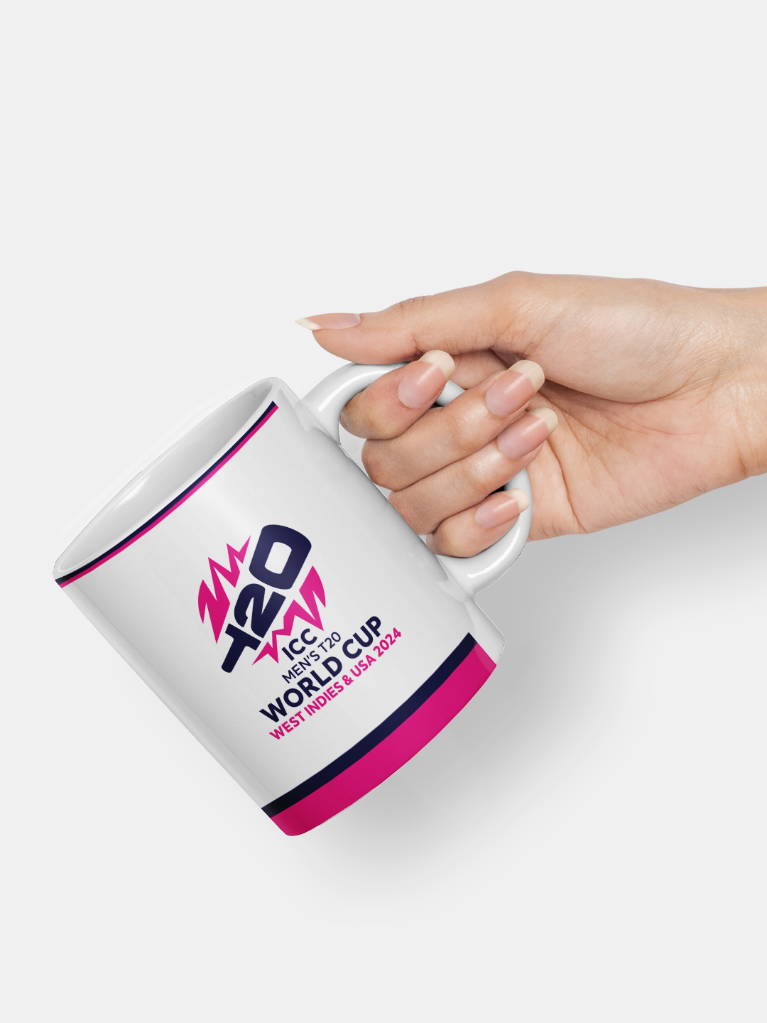 ICC T20 ICC Men's T20 WC-24 White Printed Ceramic Glossy Mug 325 ml - (Pack of 1) (4)