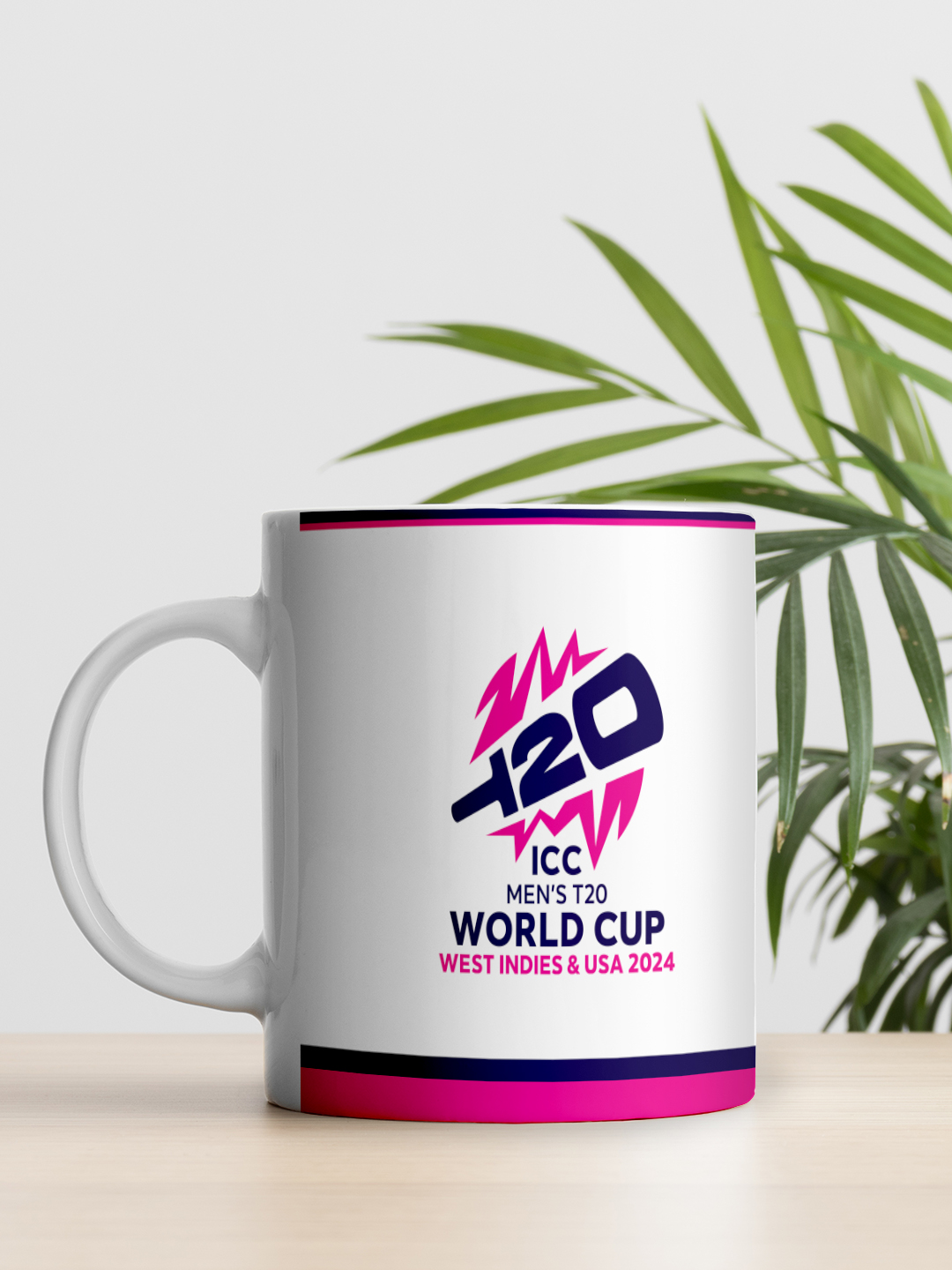 ICC T20 ICC Men's T20 WC-24 White Printed Ceramic Glossy Mug 325 ml - (Pack of 1) (5)