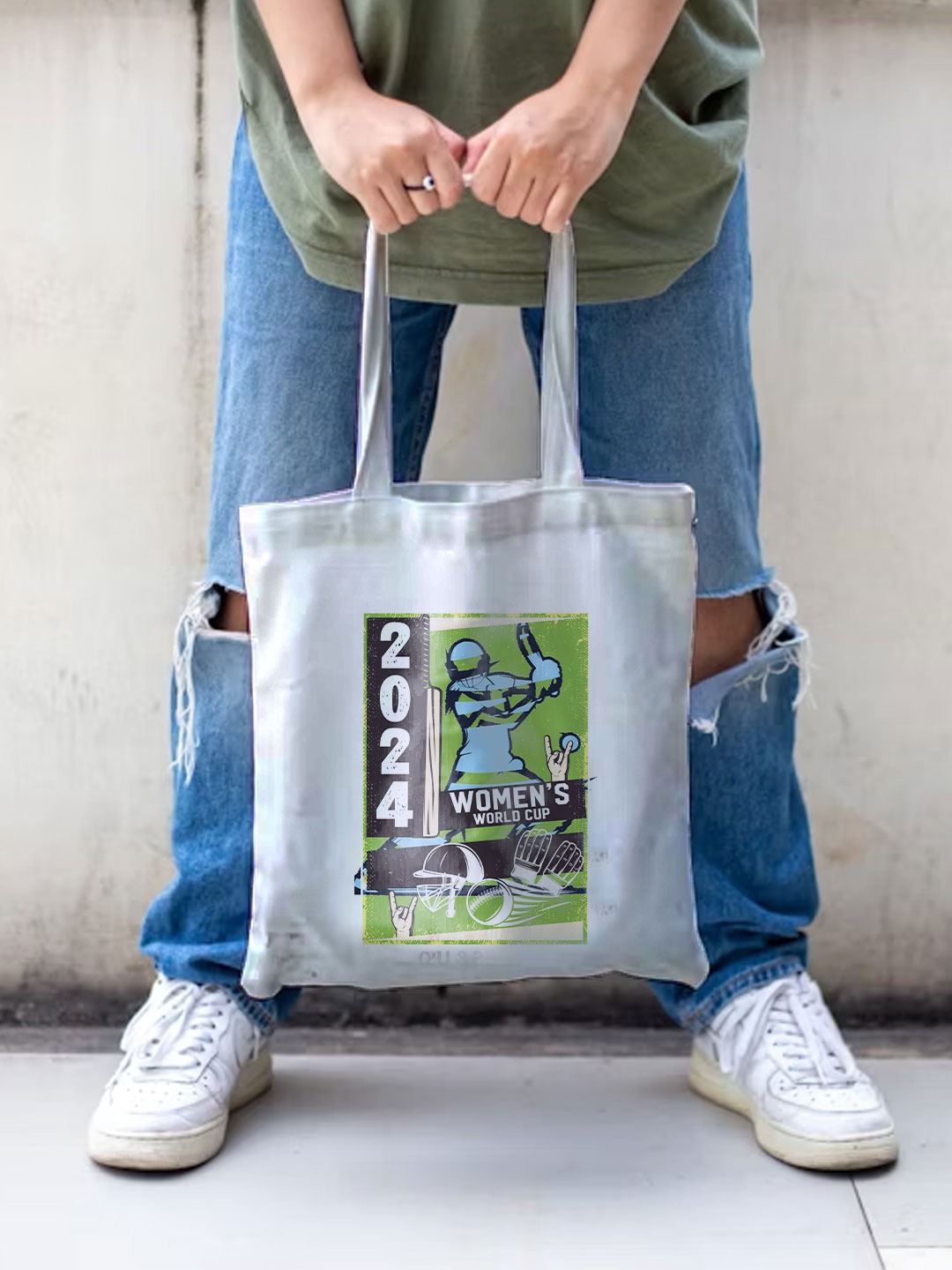 ICC WWC T20 ICC Women's T20 WC-24 Canvas Tote Bag-Pack of 1 (5)
