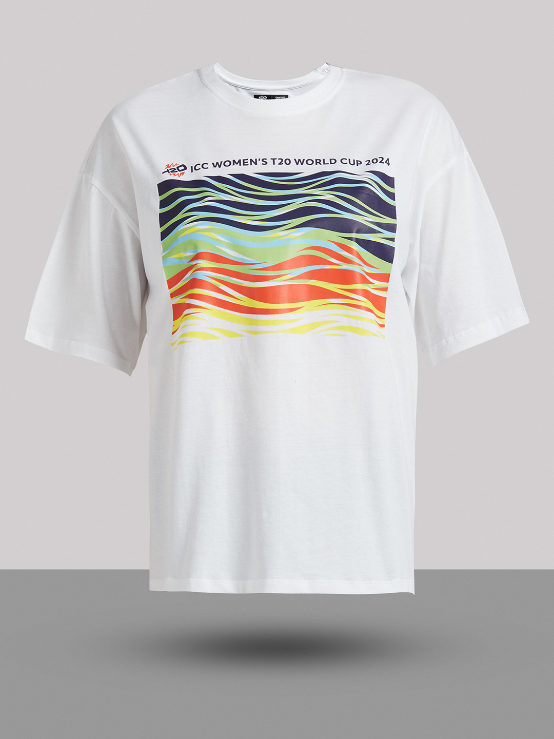 ICC WWC T20 ICC Women's T20 WC-24 ICC Women's Trophy Tour Oversized Cotton T-Shirt (7)