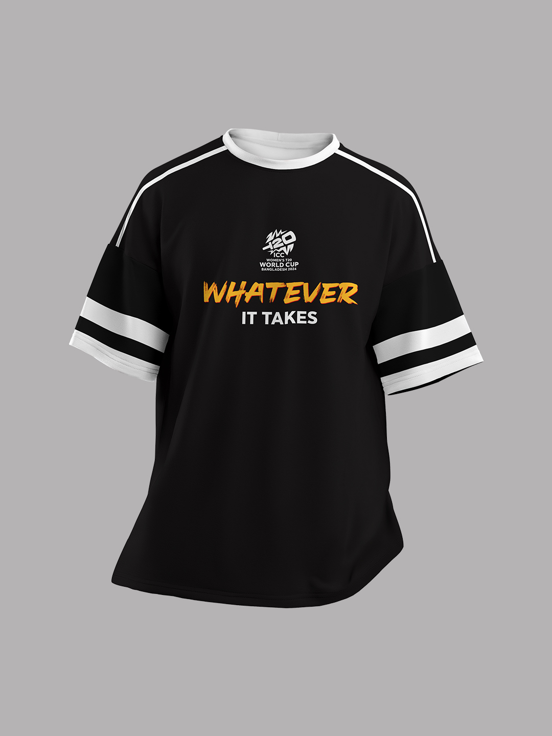 ICC WWC T20 ICC Women's T20 WC-24 Whatever It Takes Oversized T-Shirt (1)