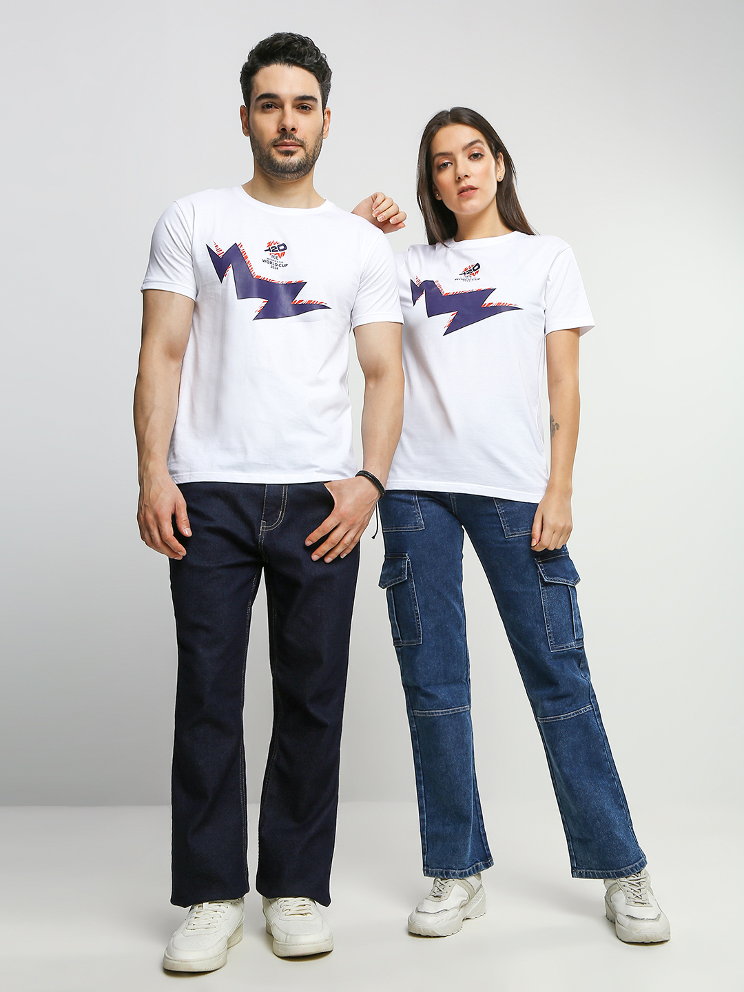 ICC WWC T20 ICC Women's T20 WC-24 White Graphic Printed Cotton T-Shirt (2)