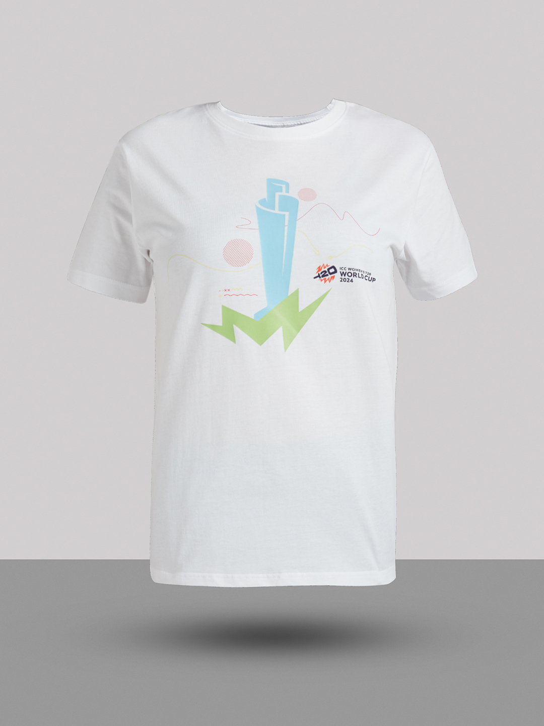 ICC WWC T20 ICC Women's T20 WC-24 White World Cup Printed Cotton T-Shirt (10)