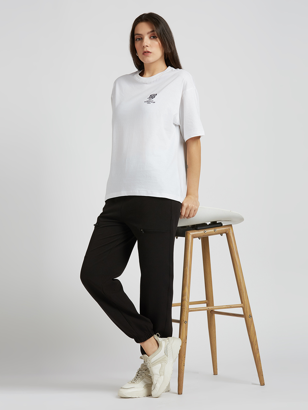 ICC WWC T20 ICC Women's T20 WC-24 Women's World Cup Printed Oversized T-Shirt (6)