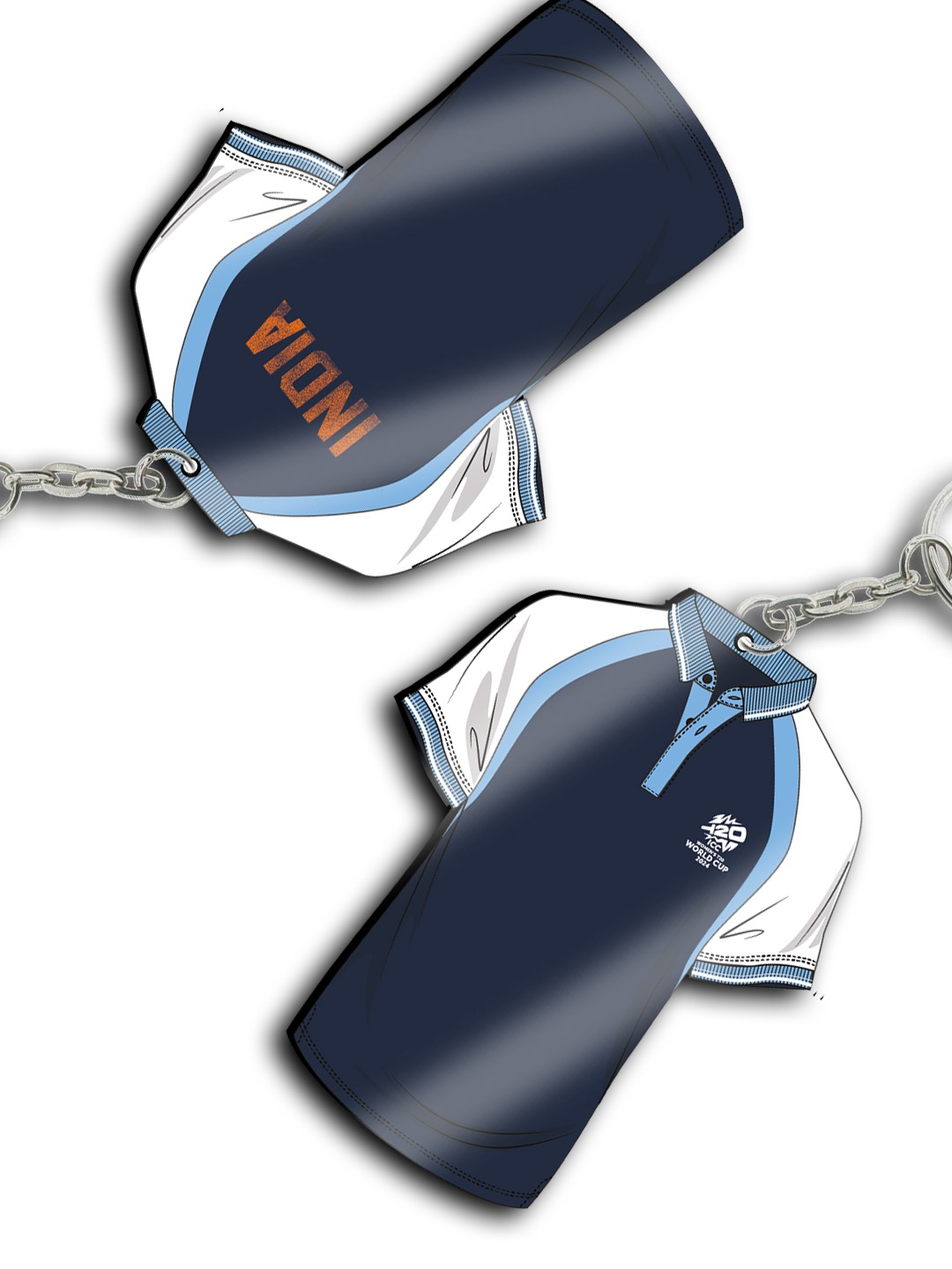 ICC WWC T20 ICC Women's T20 WC-24 Wooden Keychain-Pack of 1 (4)