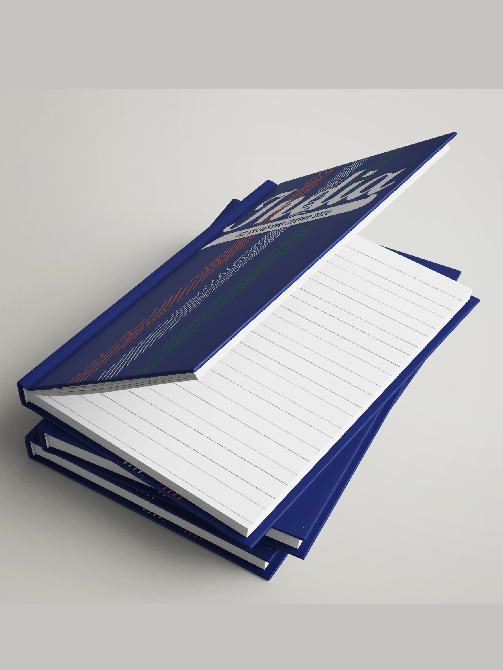 India ICC Champions Trophy 2025 - Hardbound Cover, A5 Ruled 100 Pages, Easy to Carry, Notebook for Home, Office, Travel  (3)