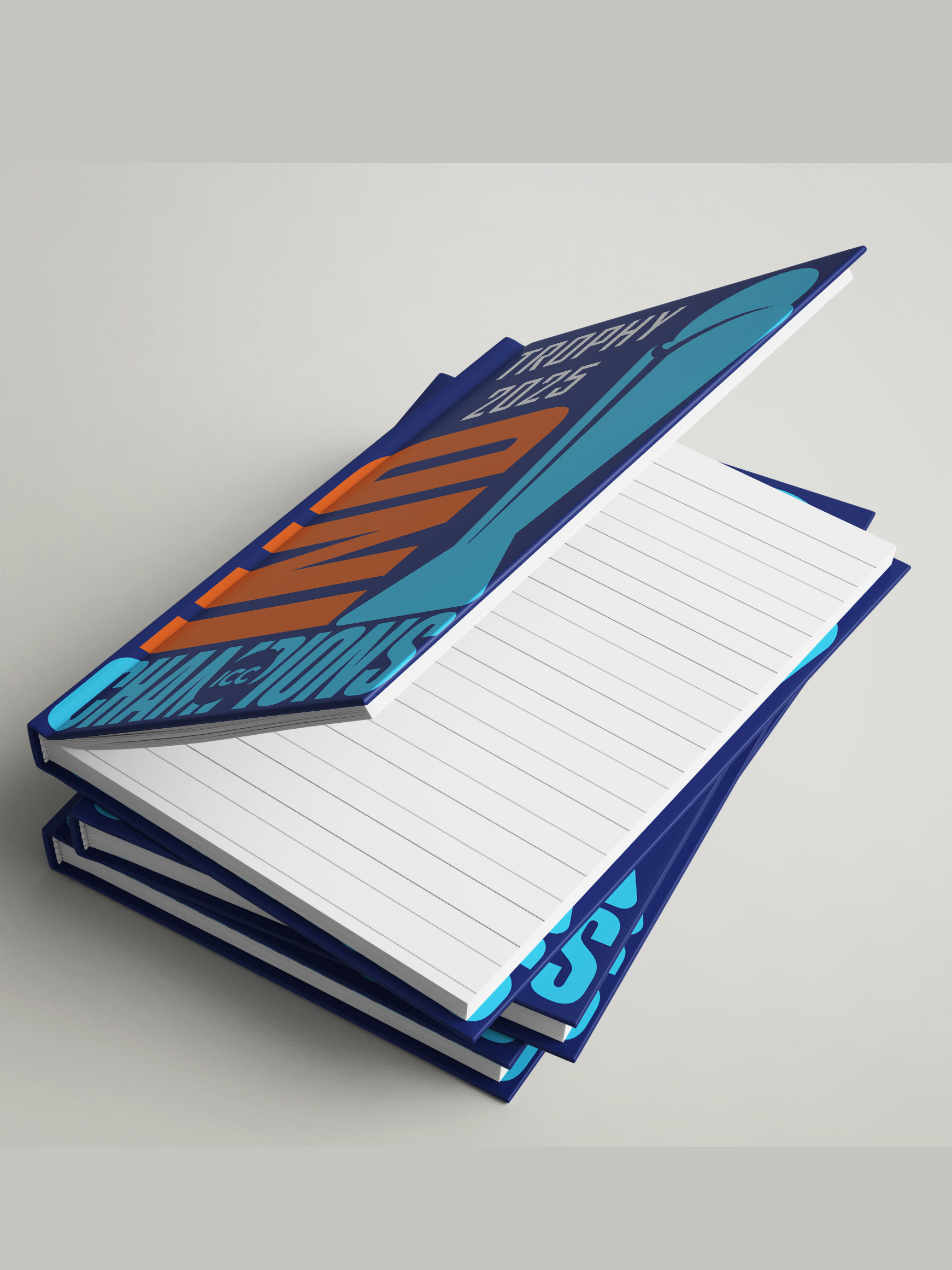 India ICC Champions Trophy 2025 - Hardbound Cover, A5 Ruled 100 Pages, Easy to Carry, Notebook for Home, Office, Travel  (3)