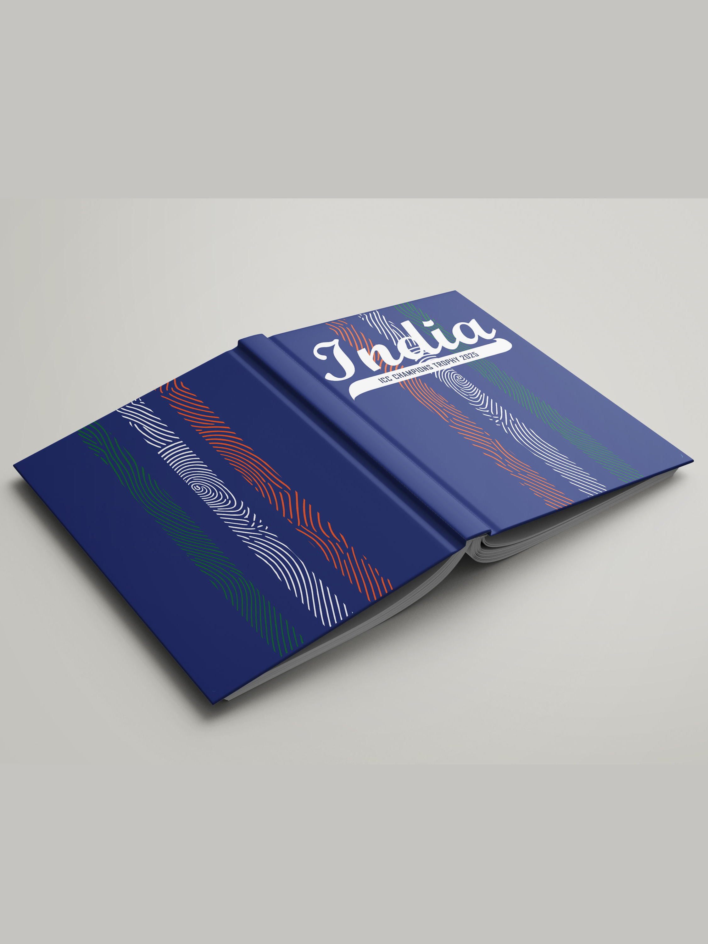 India ICC Champions Trophy 2025 - Hardbound Cover, A5 Ruled 100 Pages, Easy to Carry, Notebook for Home, Office, Travel  (4)