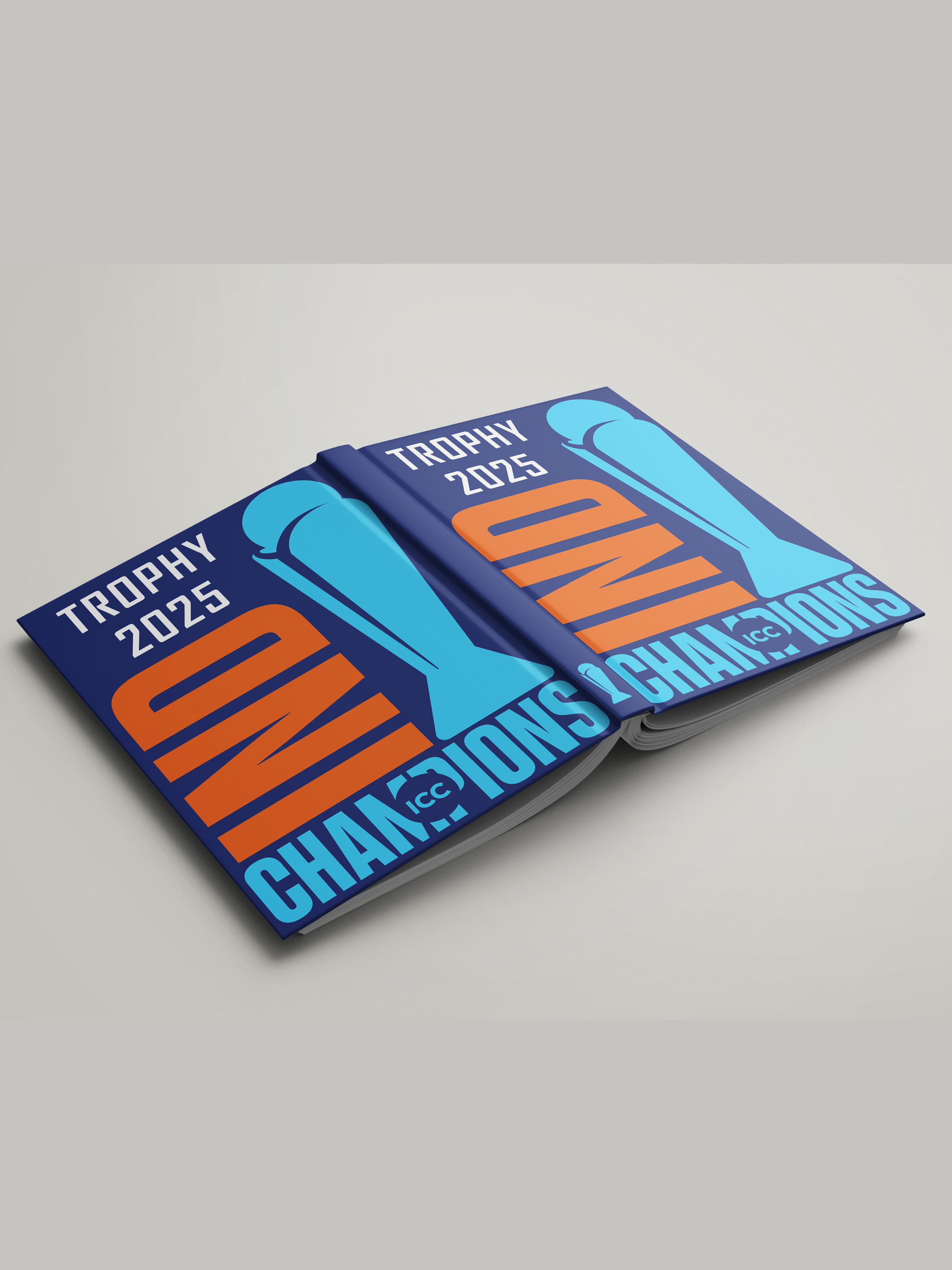 India ICC Champions Trophy 2025 - Hardbound Cover, A5 Ruled 100 Pages, Easy to Carry, Notebook for Home, Office, Travel  (4)