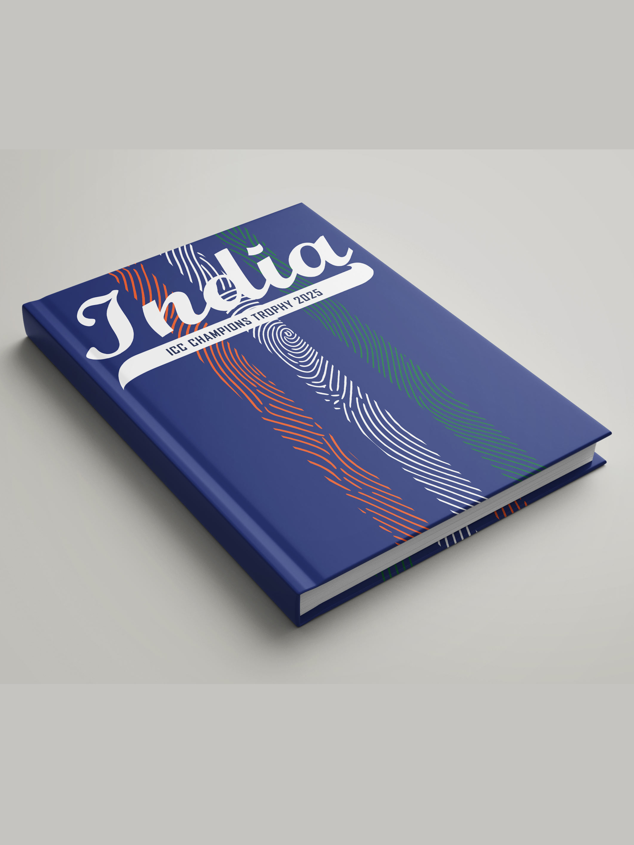 India ICC Champions Trophy 2025 - Hardbound Cover, A5 Ruled 100 Pages, Easy to Carry, Notebook for Home, Office, Travel  (1)