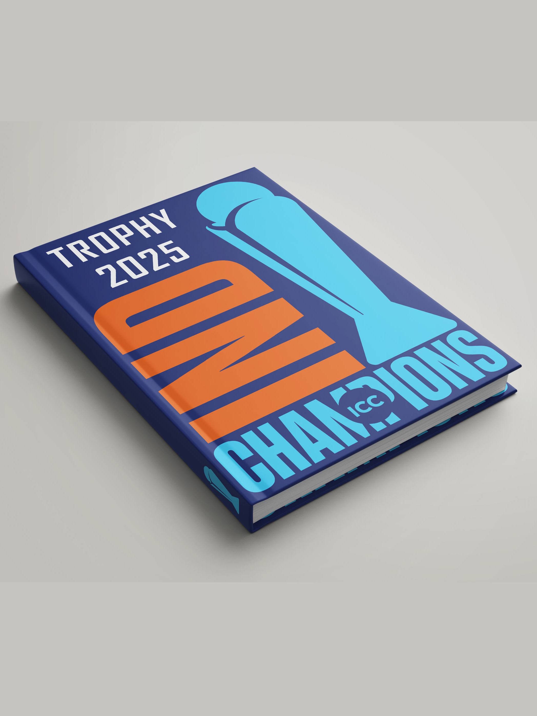 India ICC Champions Trophy 2025 - Hardbound Cover, A5 Ruled 100 Pages, Easy to Carry, Notebook for Home, Office, Travel  (1)