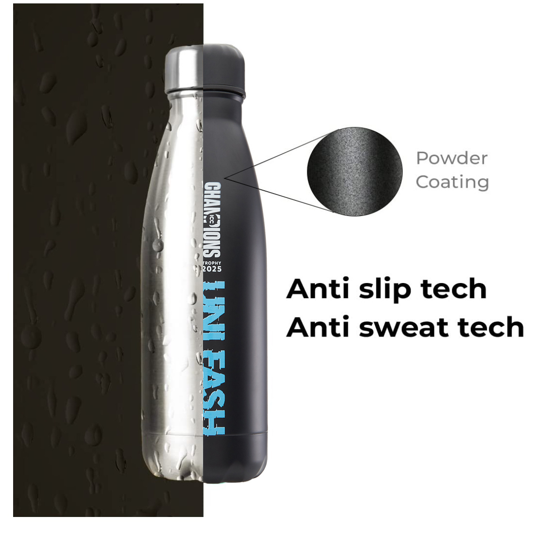 India ICC Champions Trophy 2025 - Double Walled, Vacuum Insulated, Thermosteel Hot and Cold, Rust Proof, Leak-Proof, Sta (4)
