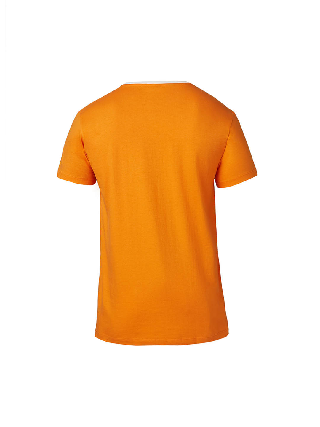 India ICC Champions Trophy 2025 Men Orange and White Graphic Printed Half Sleeves Round Neck Cotton T-Shirt (8)