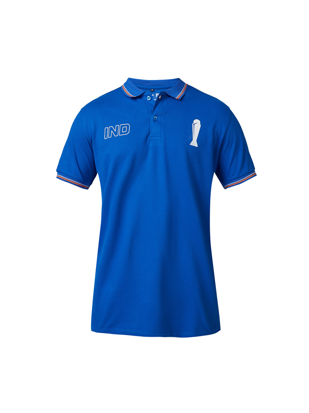 India ICC Champions Trophy 2025 Men Royal Blue Solid Half Sleeves Polo Collor T-Shirt (7)