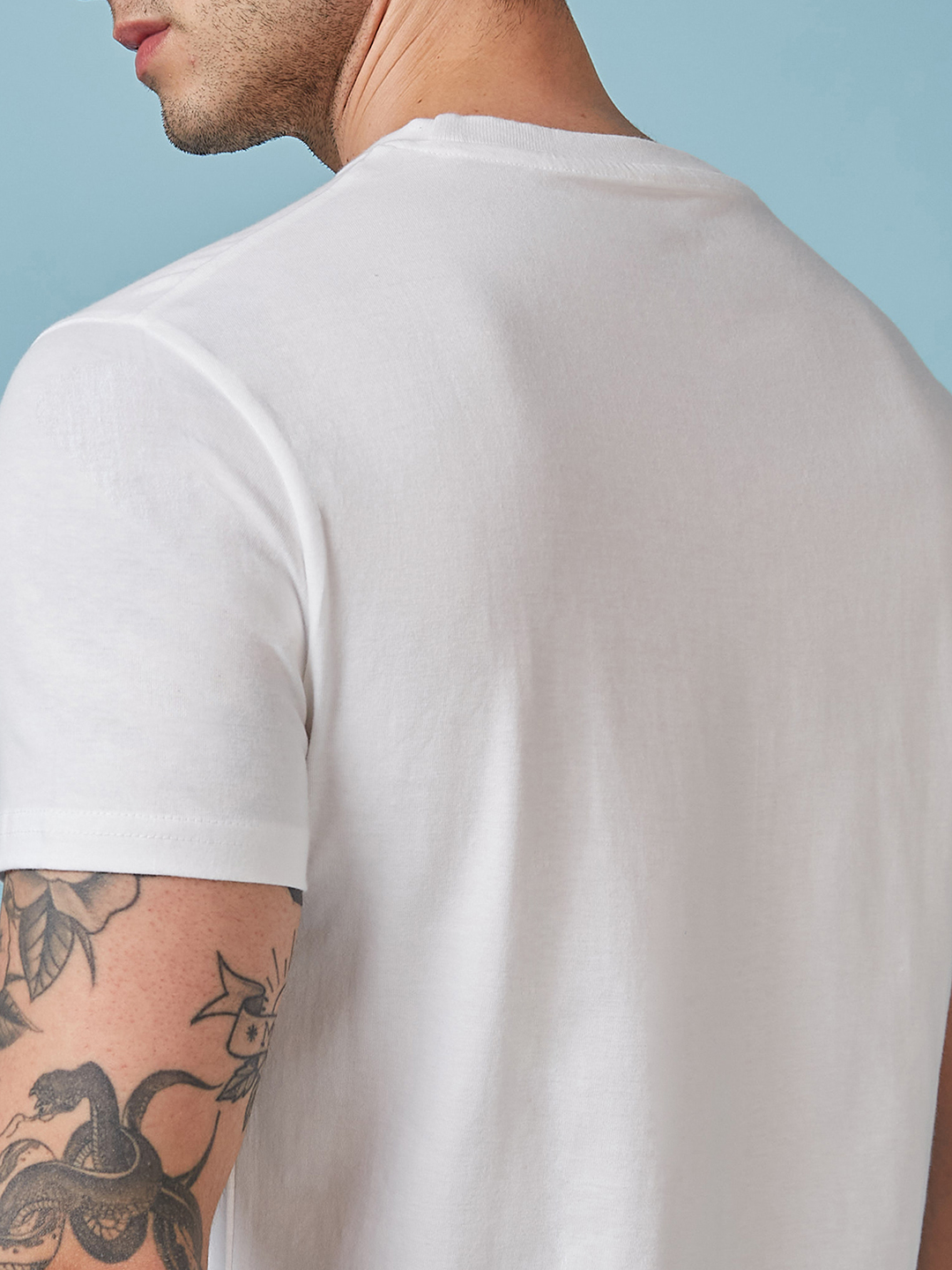 India ICC Champions Trophy 2025 Men White Typography Printed Half Sleeves Round Neck Cotton T-Shirt (5)