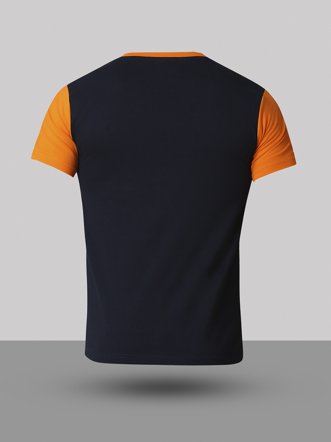 India ICC Men's T20 WC-24 Black and Orange Half Sleeves Round Neck Cotton T-Shirt (8)
