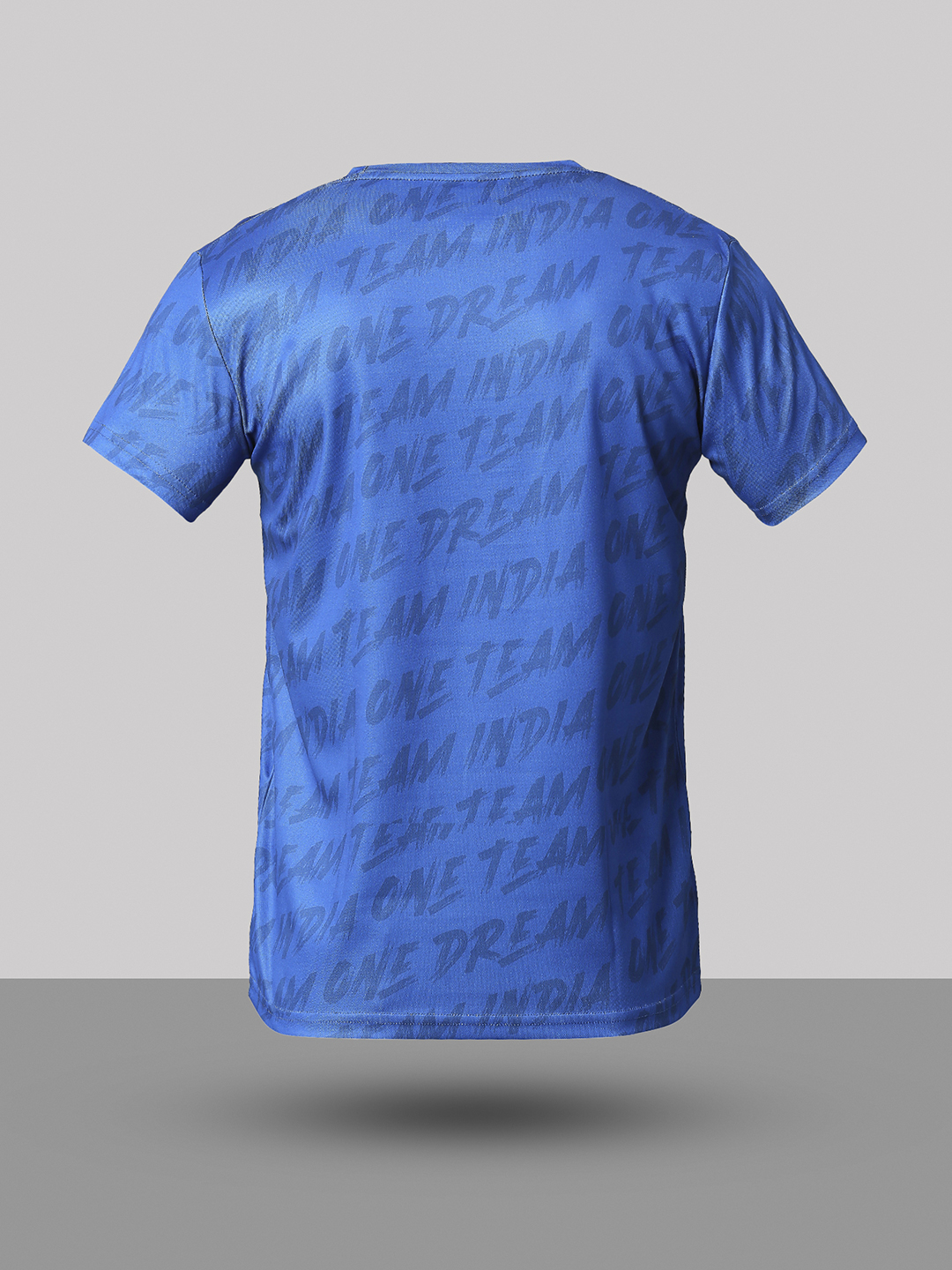 India ICC Men's T20 WC-24 Blue Graphic Printed Half Sleeves Round Neck Polyester T-Shirt (8)