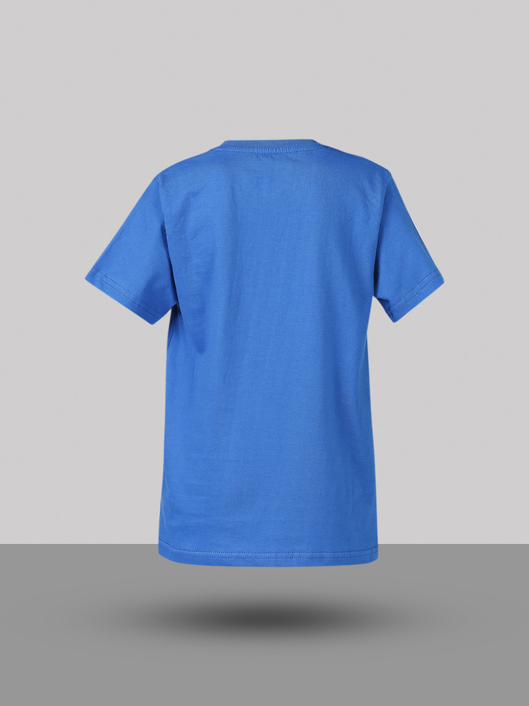 India ICC Men's T20 WC-24 Boys Blue Typography Printed Half Sleeves Round Neck Tri-Color Cotton T-Shirt (14)