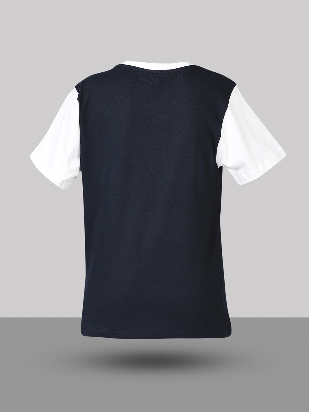 India ICC Men's T20 WC-24 Boys Navy Blue Typography Printed Half Sleeves Round Neck Cotton T-Shirt (13)