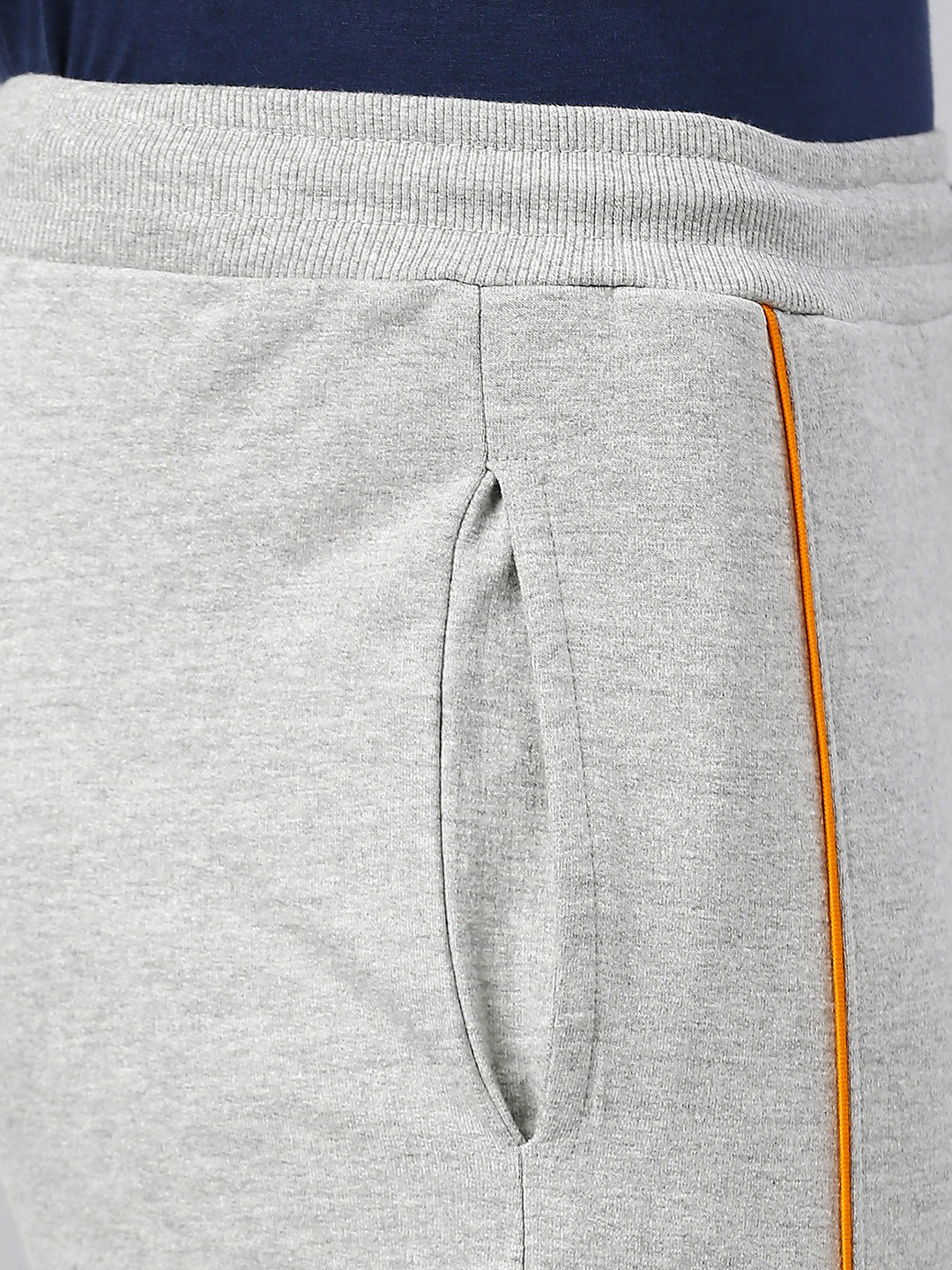 India ICC Men's T20 WC-24 Grey Melange Typography Printed Mid-Rise Slim Fit Training Joggers (8)