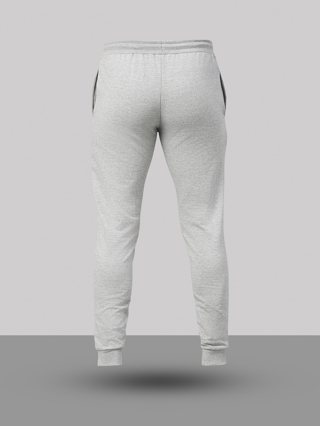 India ICC Men's T20 WC-24 Grey Melange Typography Printed Mid-Rise Slim Fit Training Joggers (10)