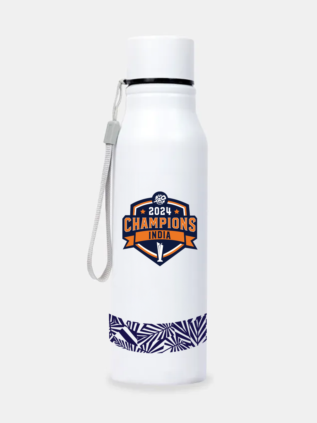 ICC Men's T20 WC-24 India Champions Stainless Steel Bottle (Pack of 1)