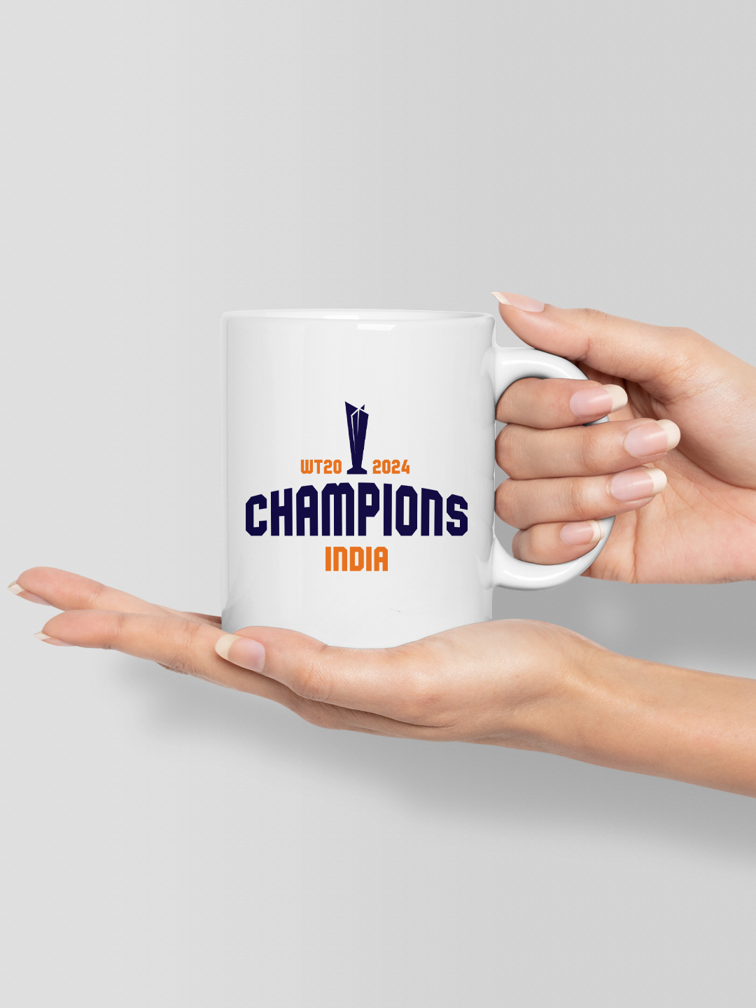 India ICC Men's T20 WC-24 India Champions White Ceramic Mug 350 ML (Pack of 1) (2)